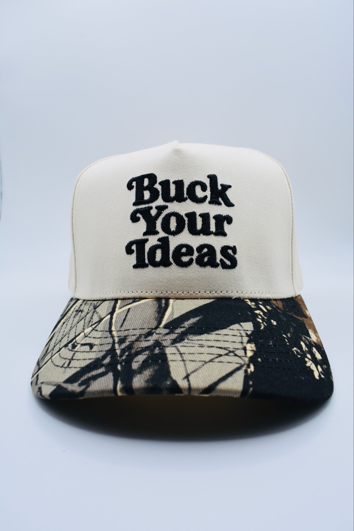 Buck Your Ideas Mossy Oak / Cream Cotton Cap