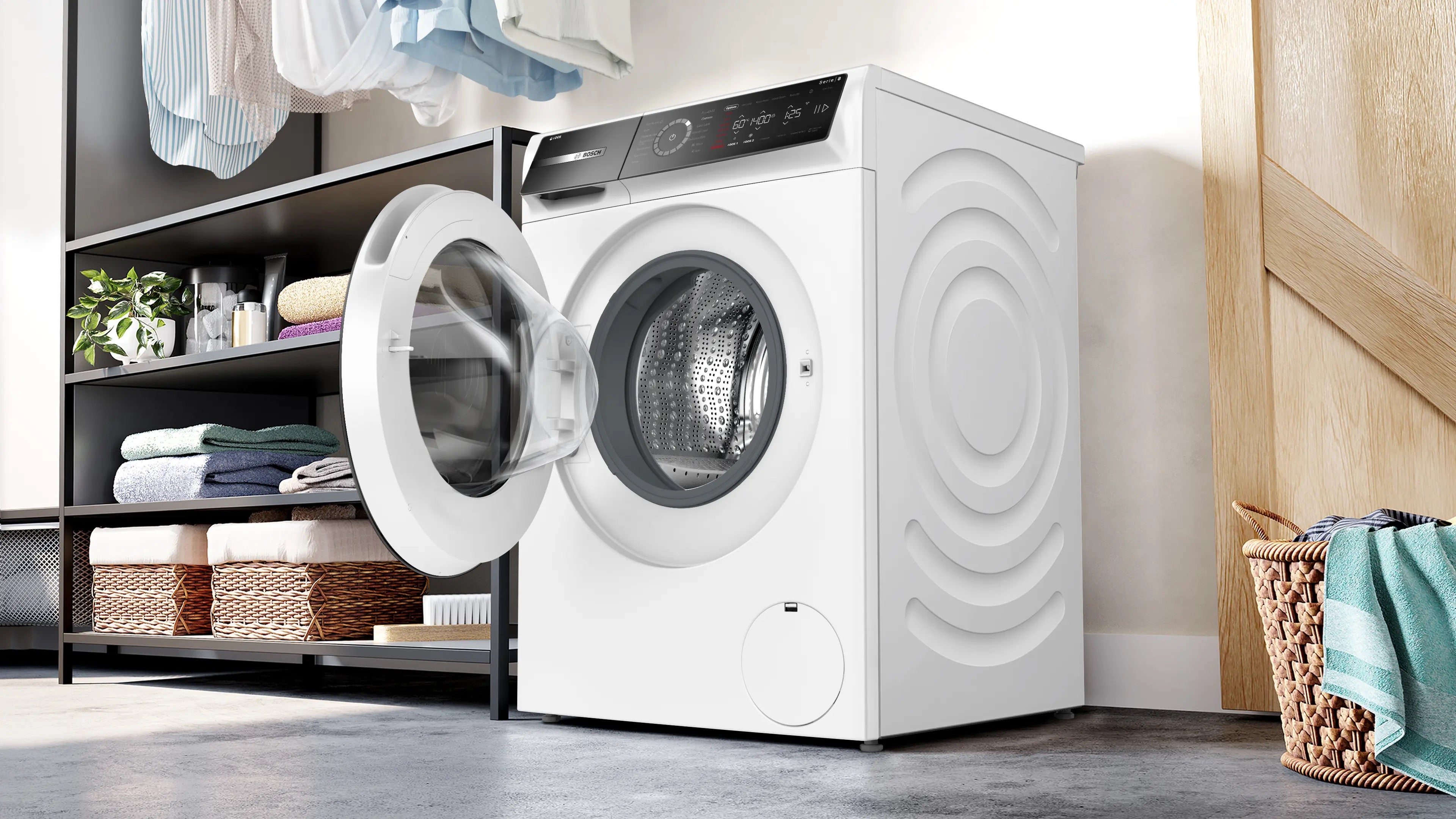 Bosch Series 8 Washing machine, front loader 11 kg max. 1400 rpm - WGB264A1GB