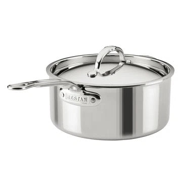 Hestan ProBond Luxe Induction Stainless Steel Saucepan with Lid & Helper Handle - 22cm