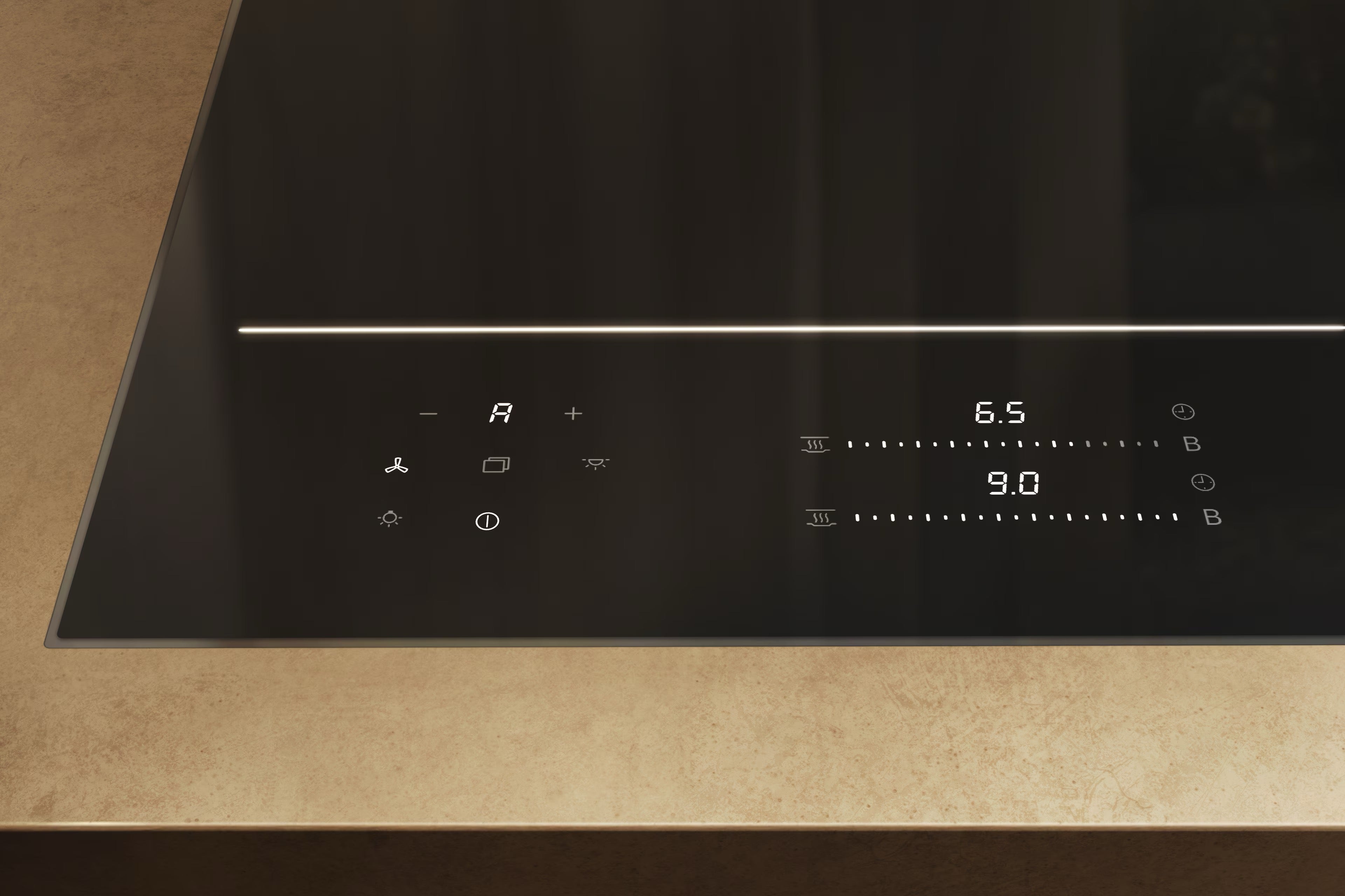 Miele KM 8885-2 FL Diamond&M Sense 80cm Induction Hob with FullFlex Cooktop