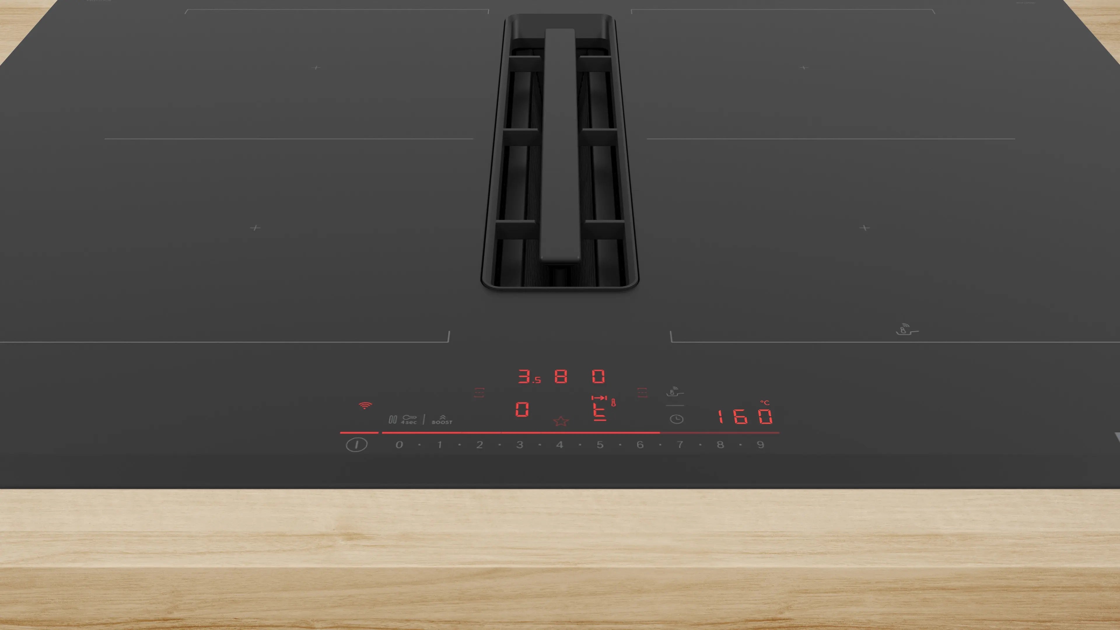 Bosch Series 6 Induction hob with integrated ventilation system 70 cm surface mount without frame - PVQ731H26E