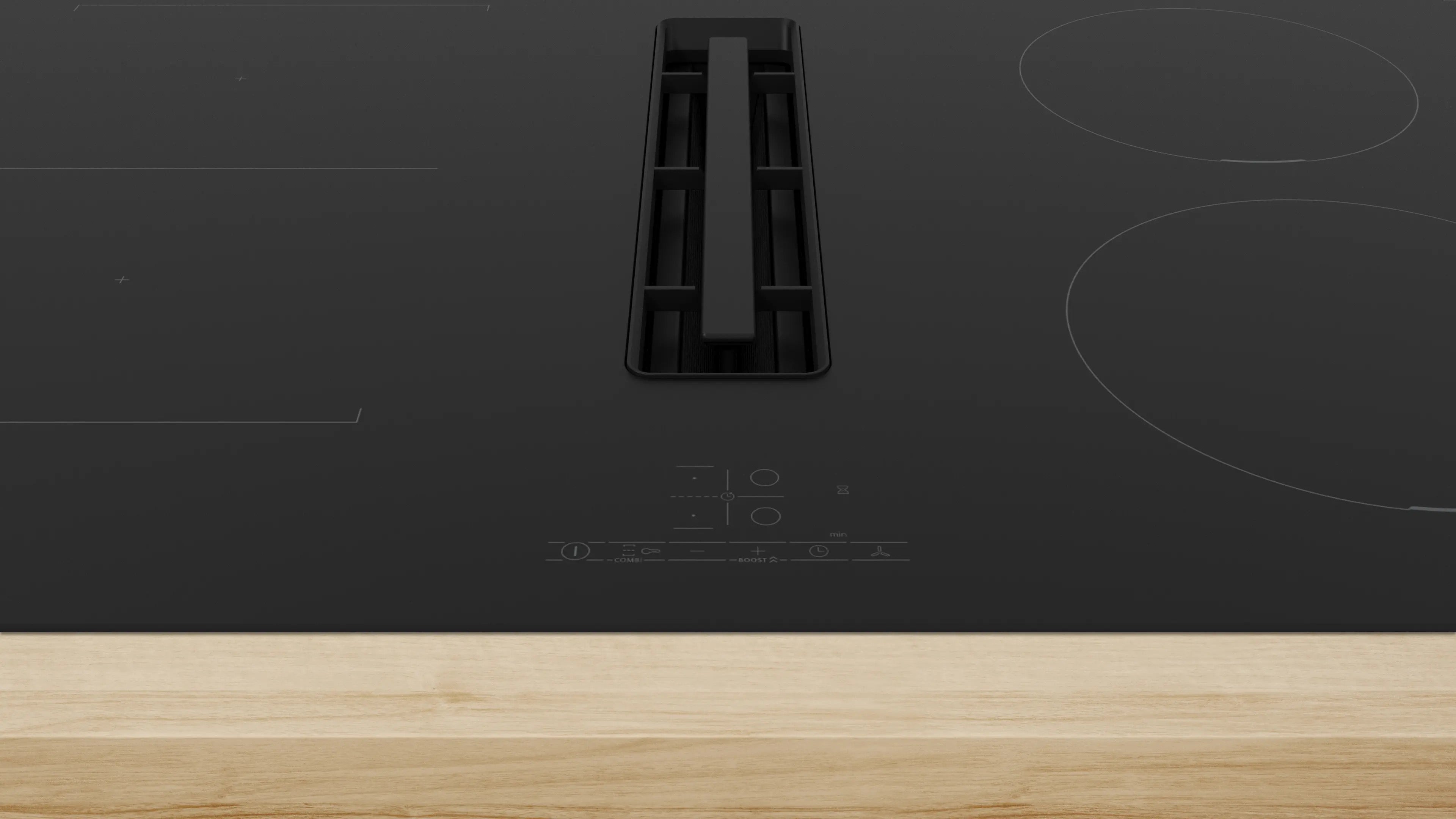Bosch Series 4 Induction hob with integrated ventilation system 80 cm surface mount without frame - PVS811B16E
