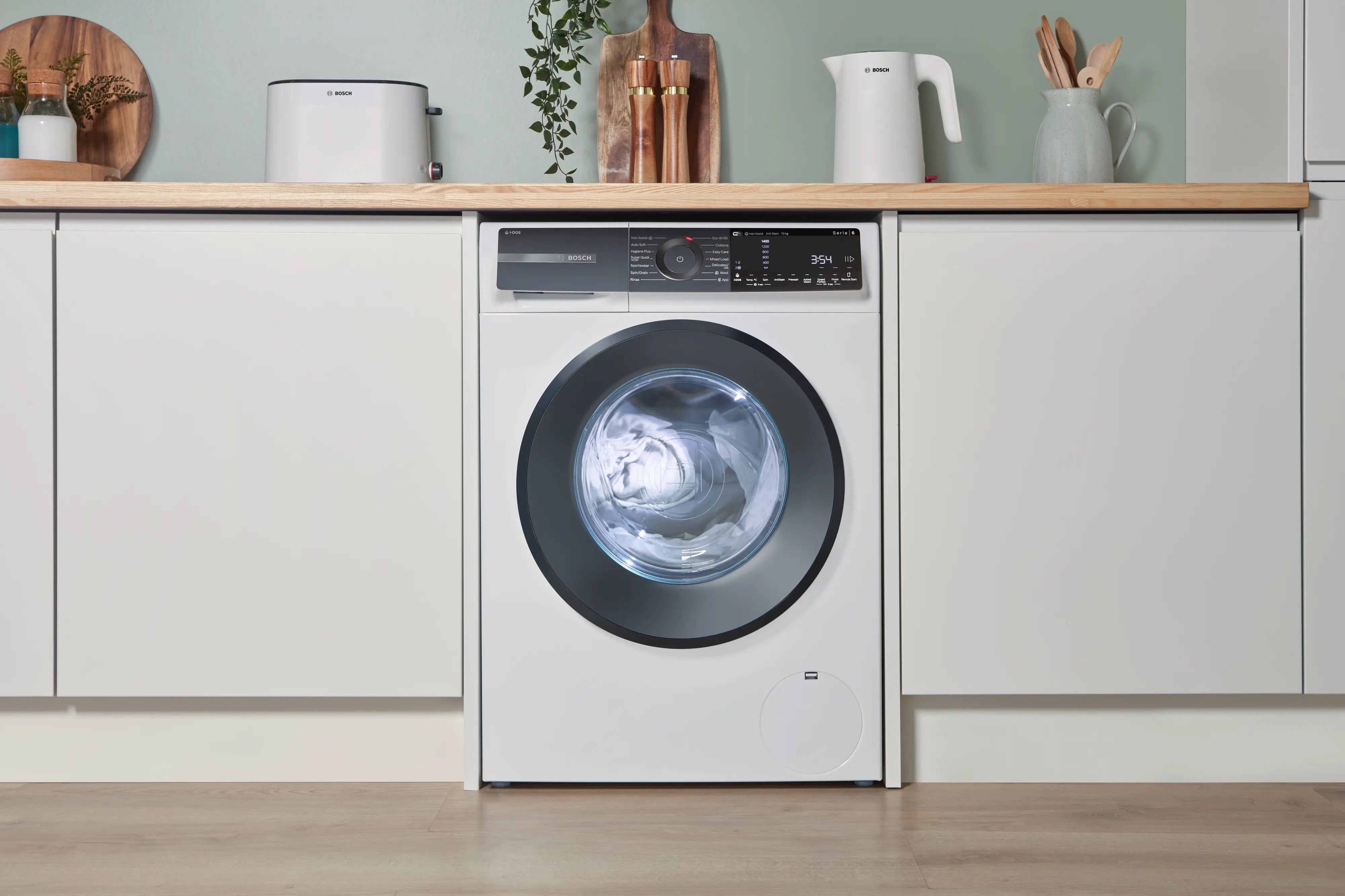 Bosch Series 6 Washing machine, front loader 10 kg max. 1400 rpm - WGH254A0GB