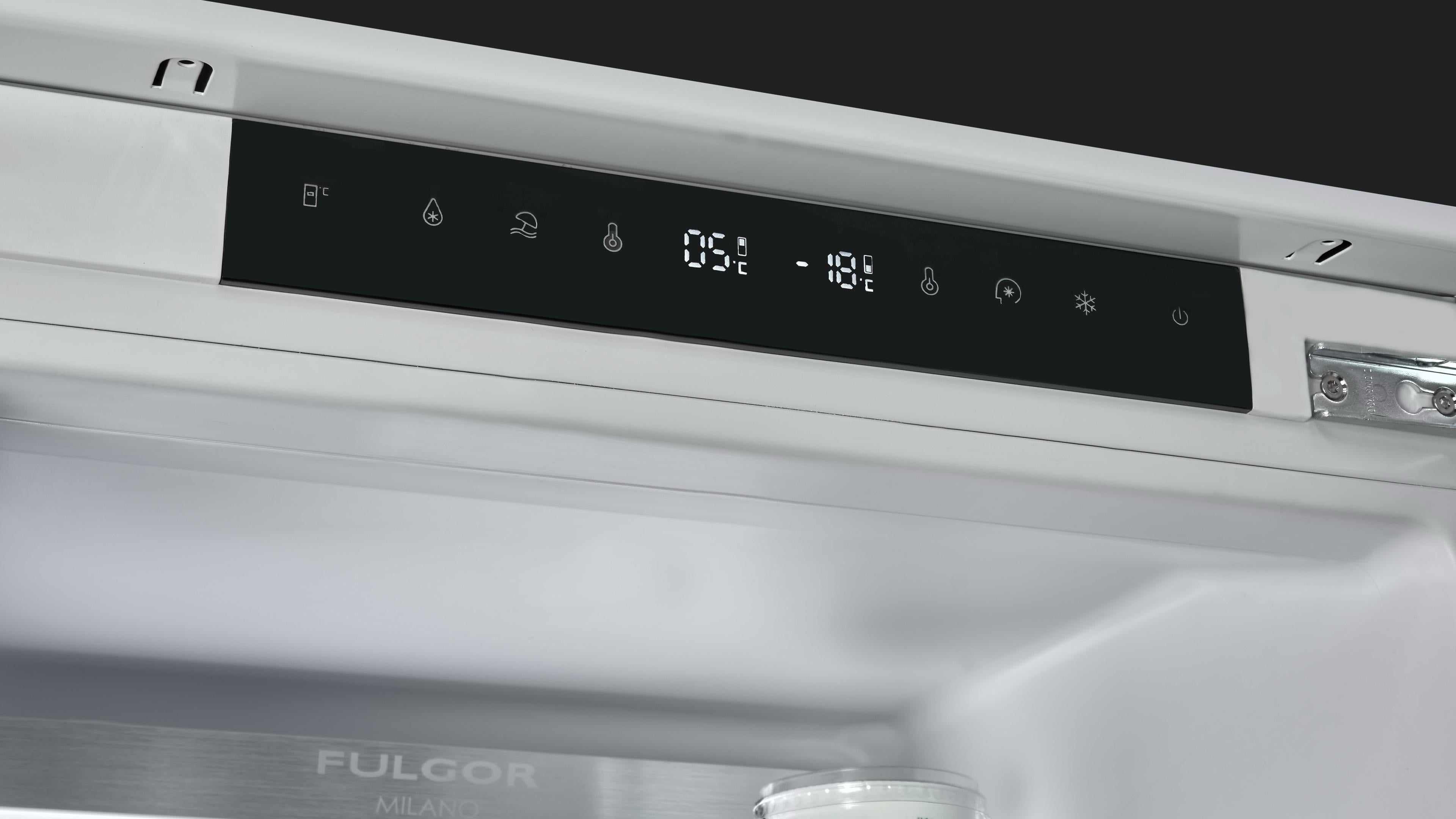 Fulgor Milano Built-In Combi Refrigerator - FBCD 355 TNF EDBL