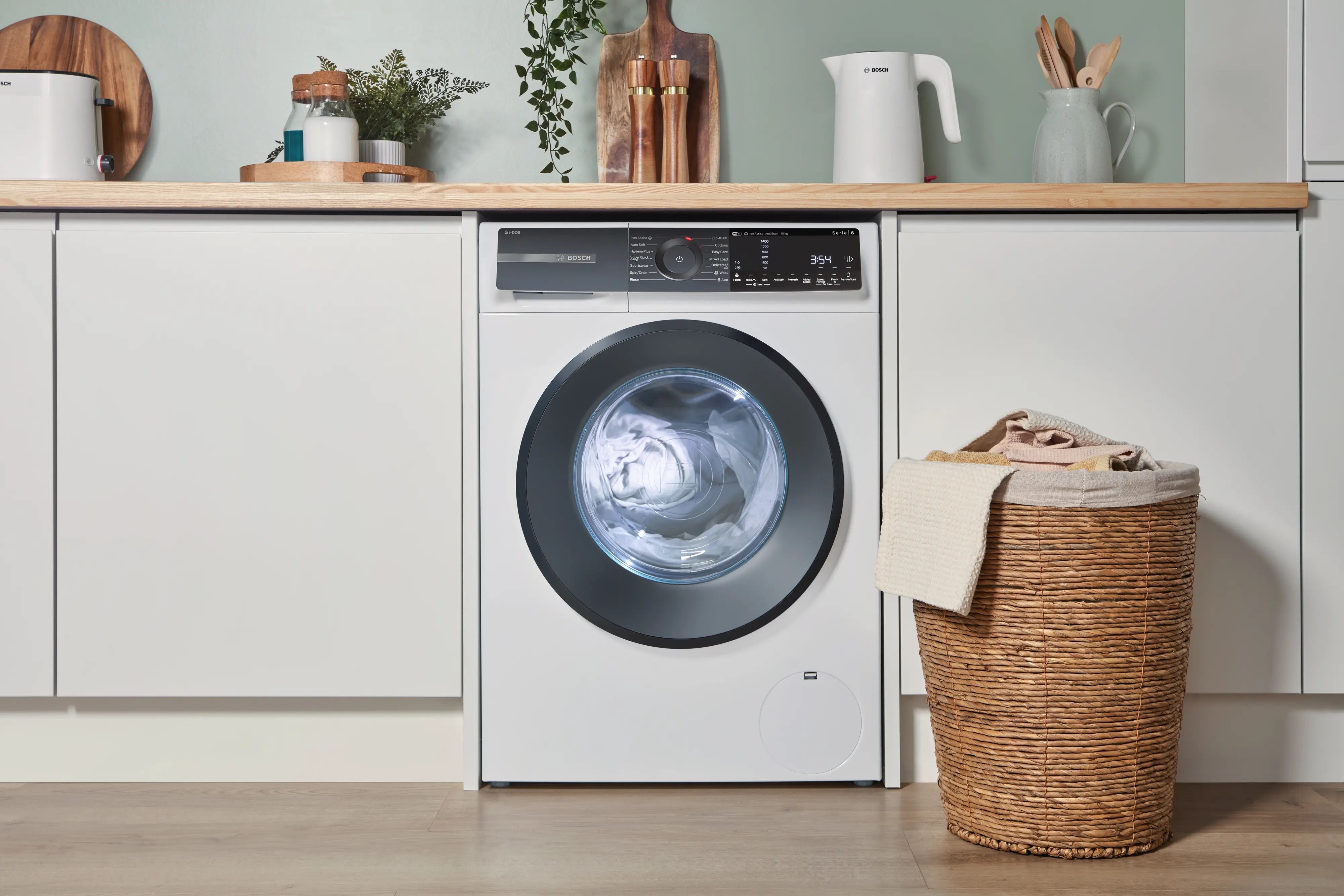 Bosch Series 6 Washing machine, front loader 10 kg max. 1400 rpm - WGH254A0GB