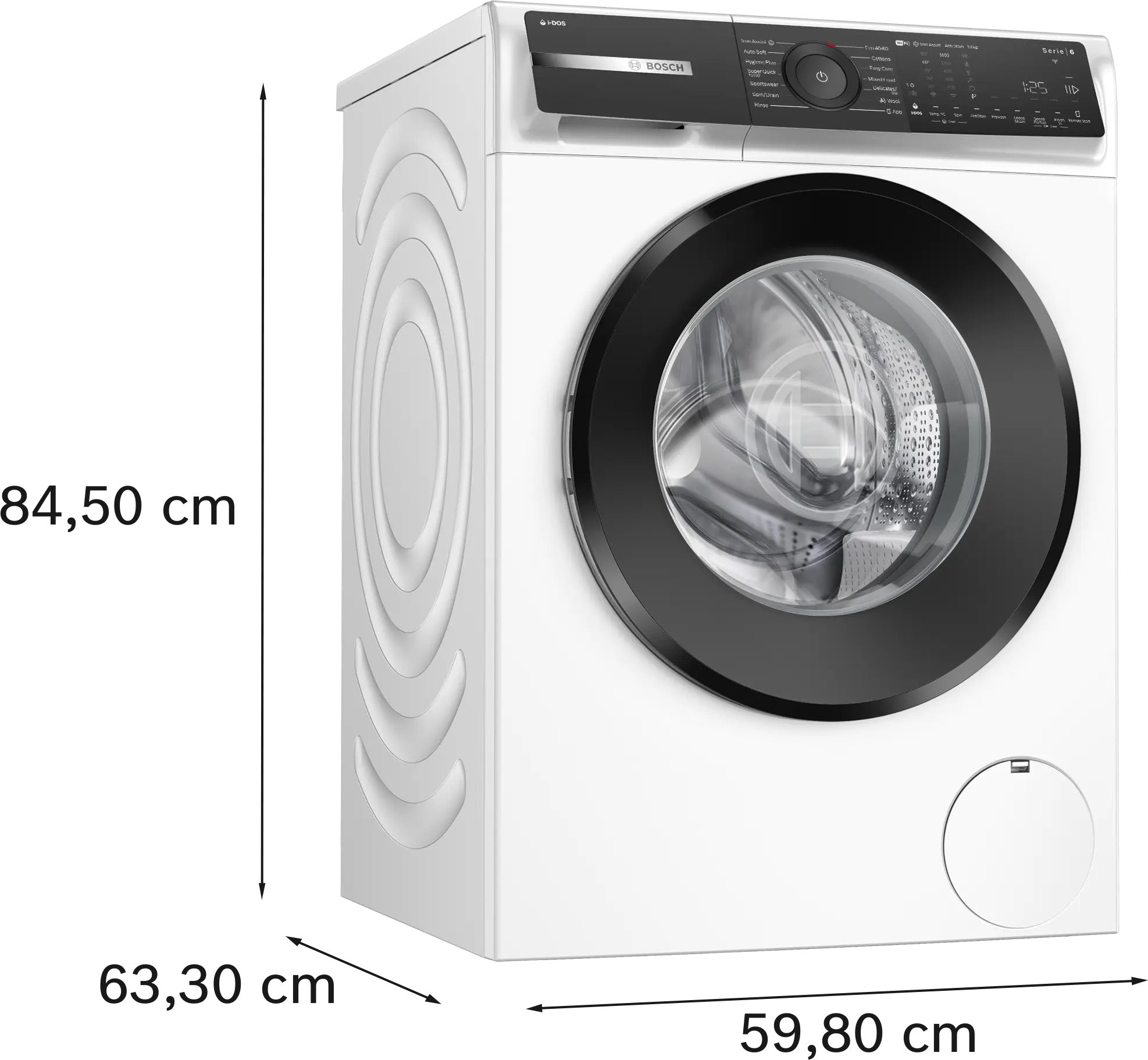 Bosch Series 6 Washing machine, front loader 10 kg max. 1400 rpm - WGH254A0GB