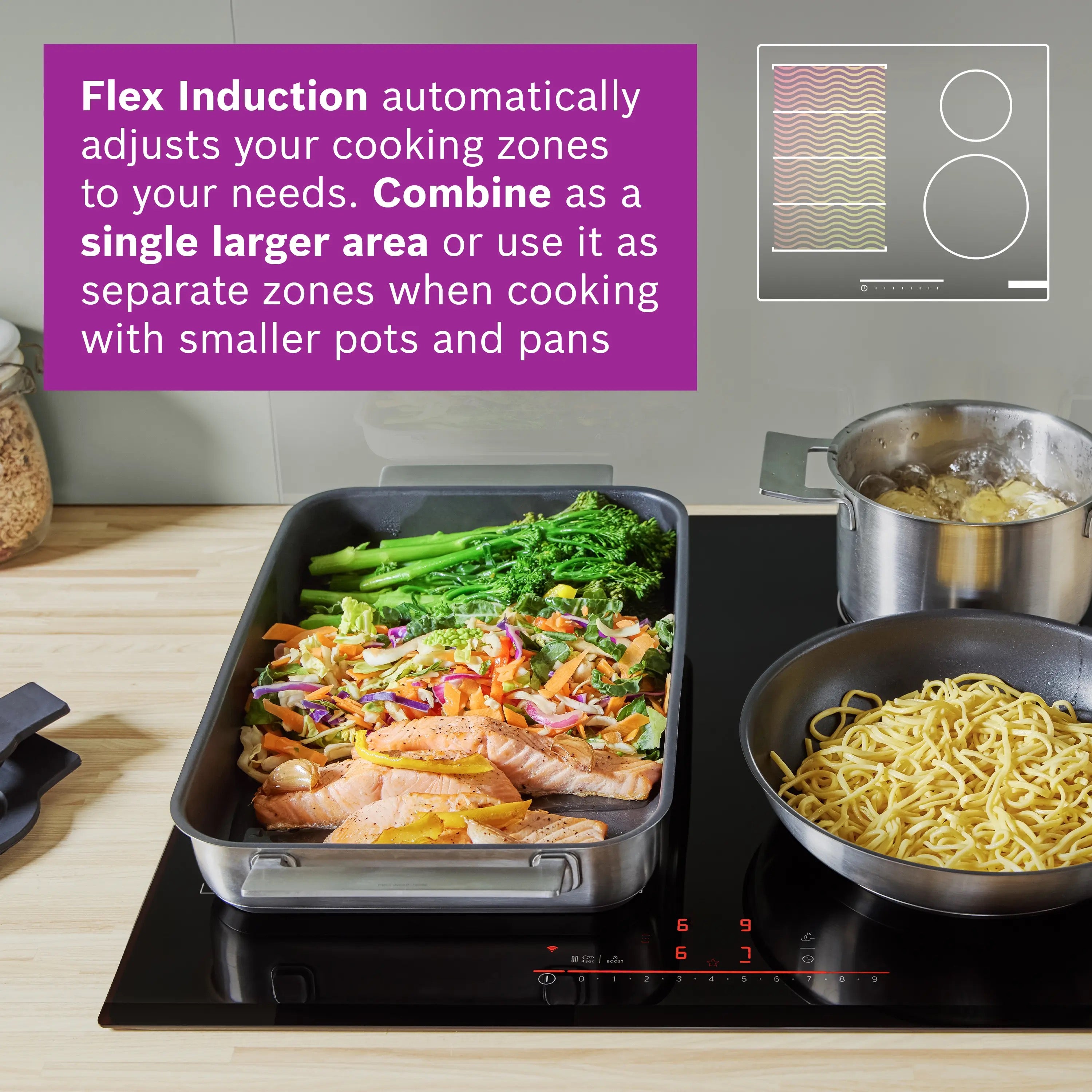 Bosch Series 6 Induction hob 60 cm surface mount without frame - PIX631HC1E