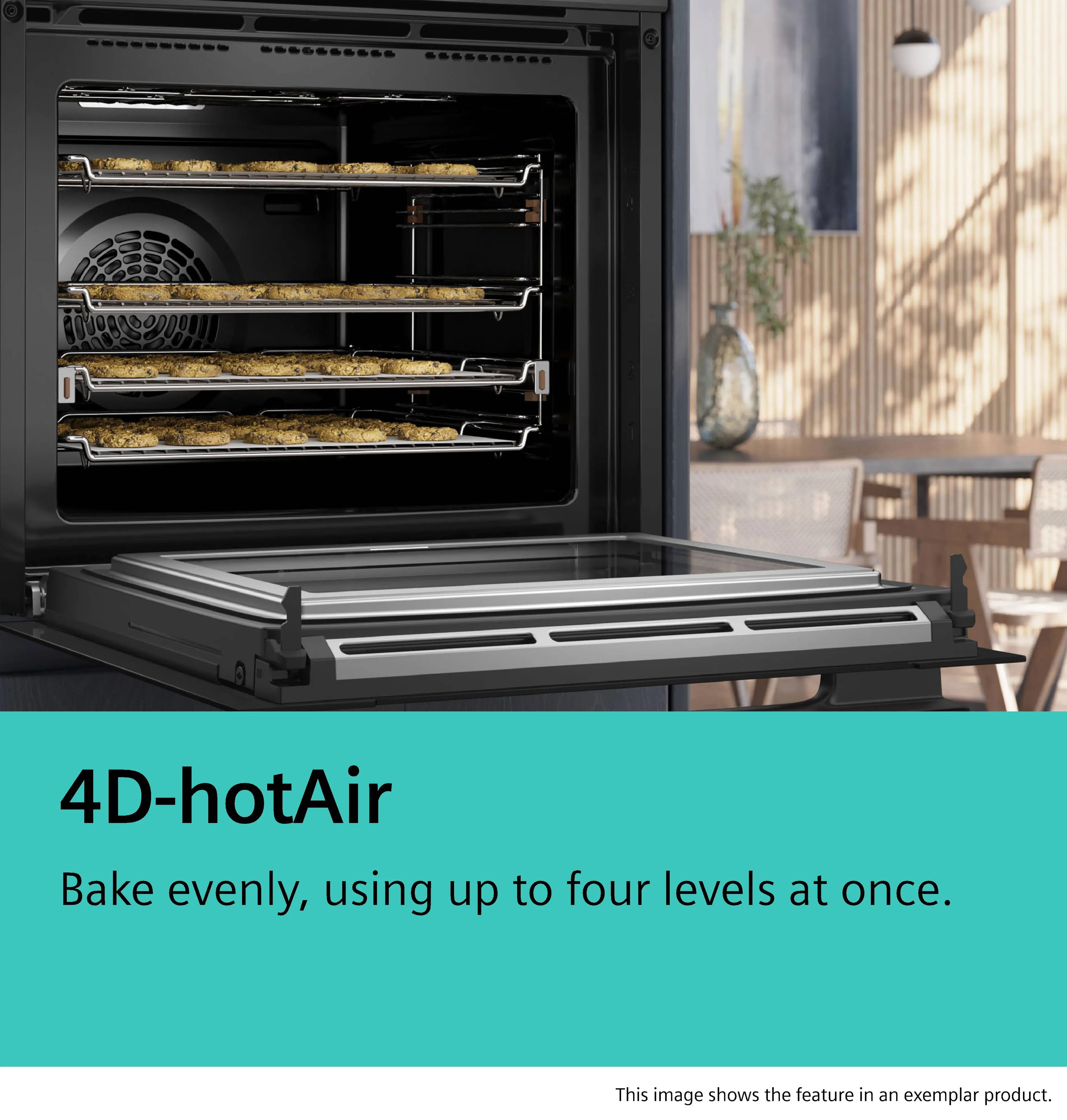 Siemens iQ700 Built-in compact oven with microwave function 60 x 45 cm Black - CM736G1B1