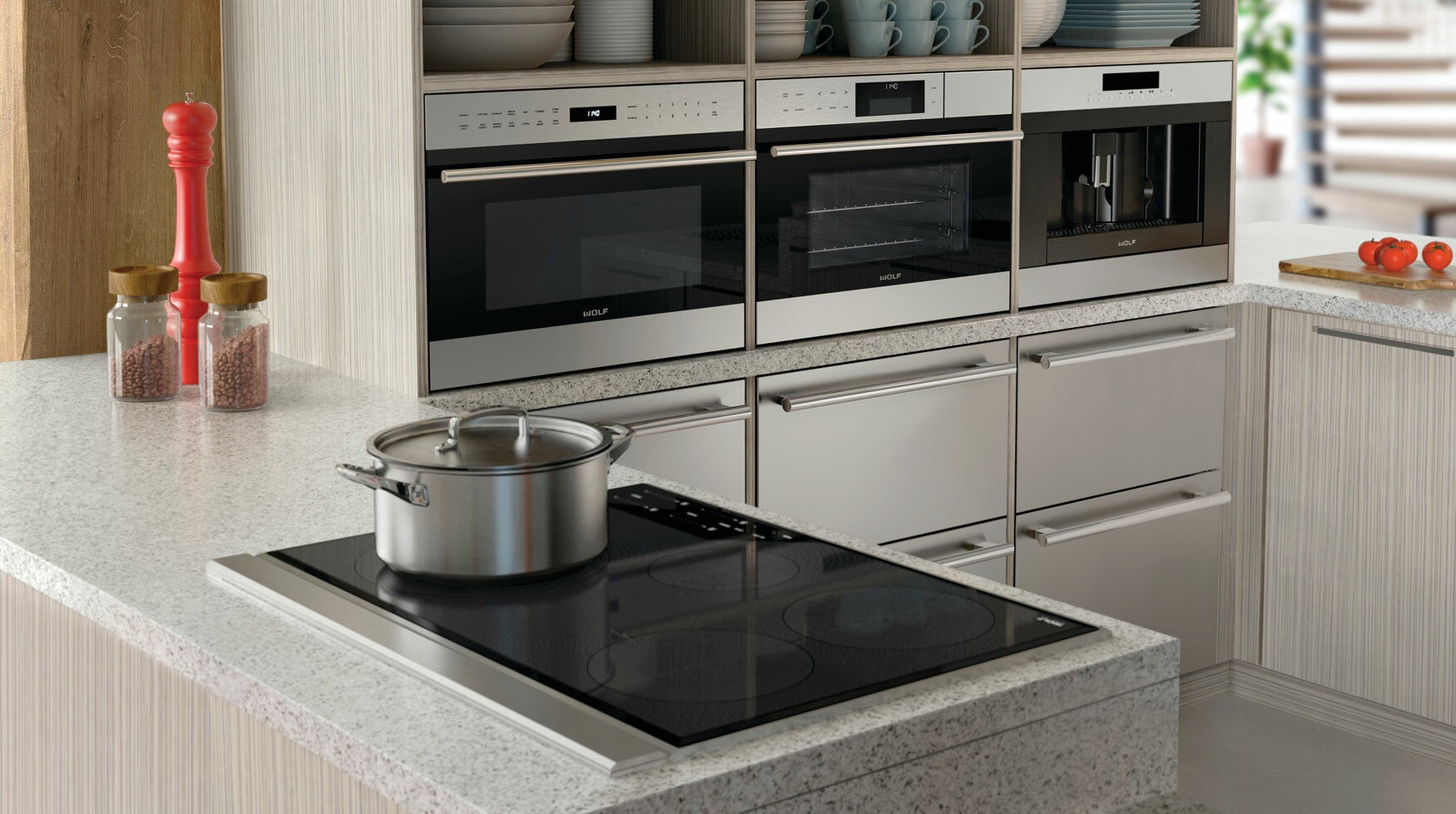 Wolf E Series Transitional Microwave Combi Oven ICBSPO24TE/S/TH