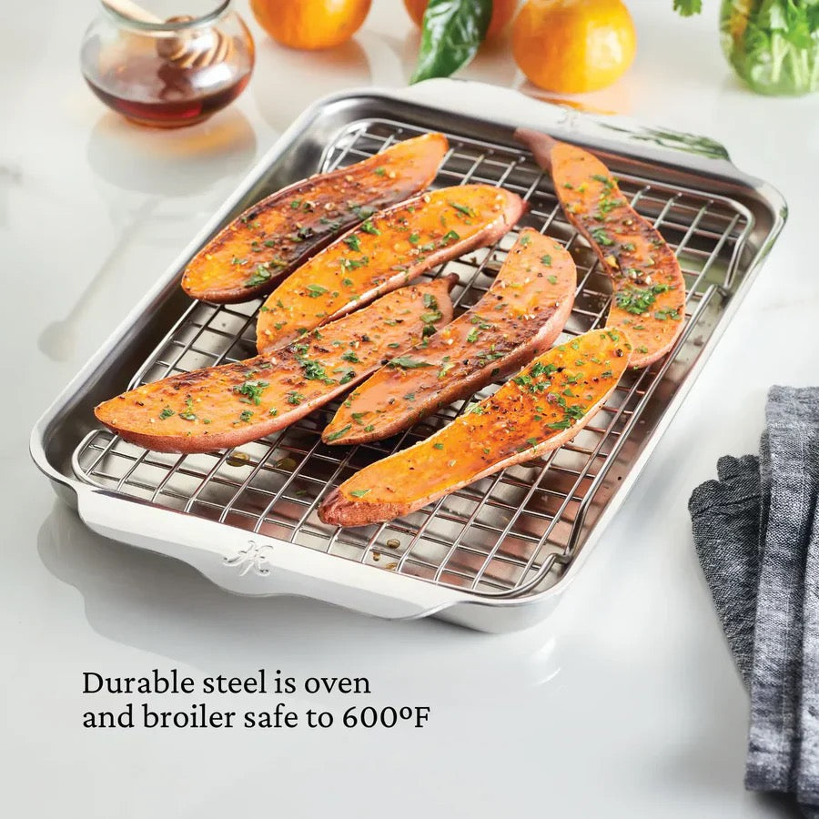 Hestan Ovenbond Quarter Sheet with Cooling Rack