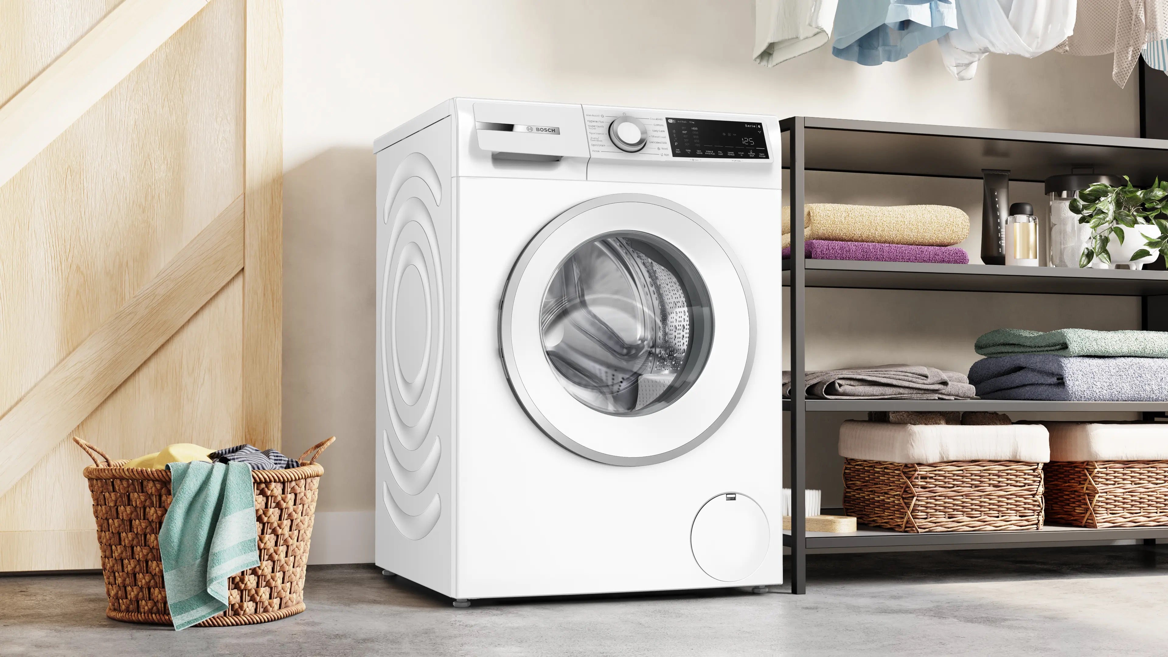 Bosch Series 6 Washing machine, front loader 10 kg max. 1400 rpm - WGJ25400GB