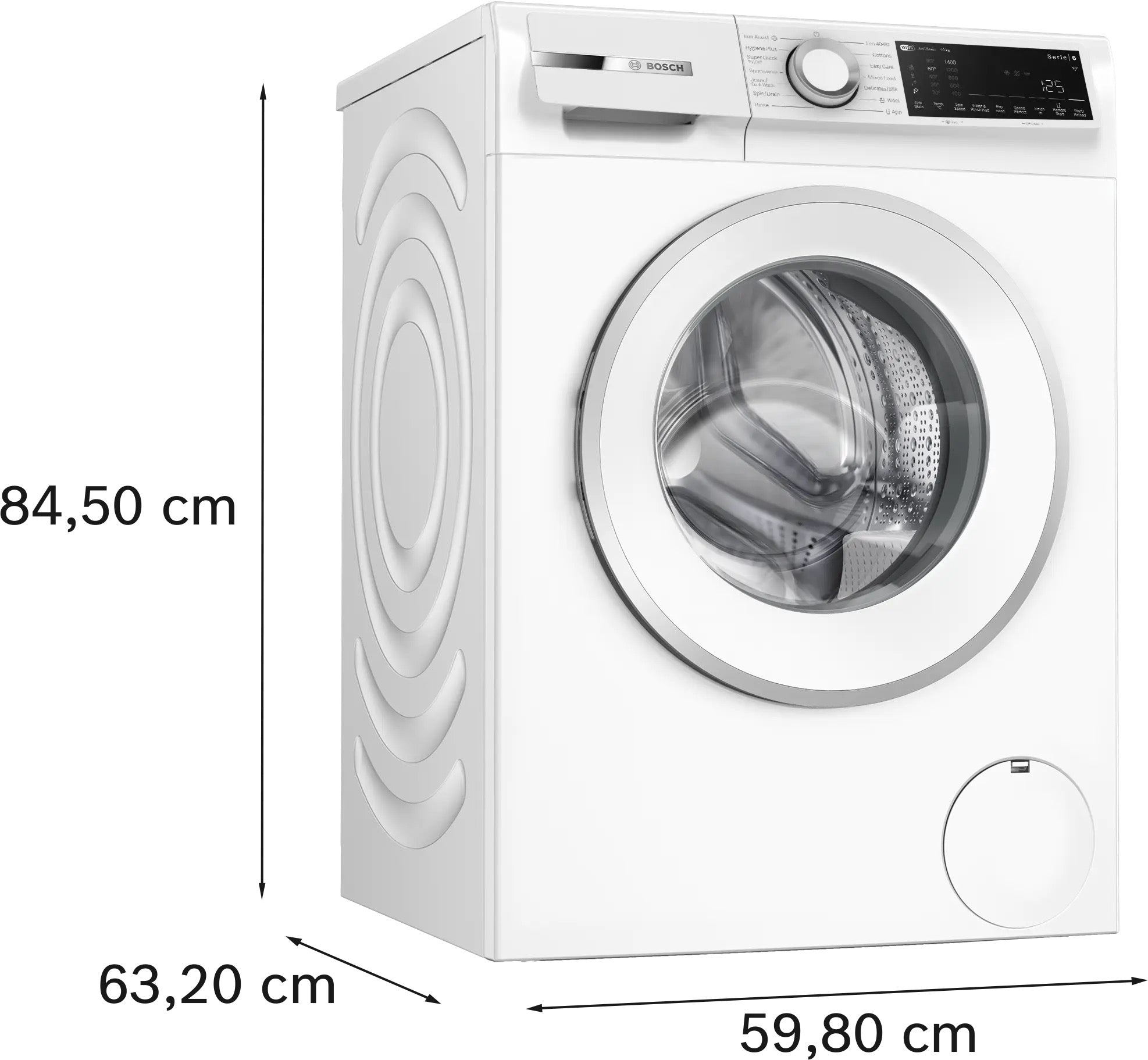 Bosch Series 6 Washing machine, front loader 10 kg max. 1400 rpm - WGJ25400GB