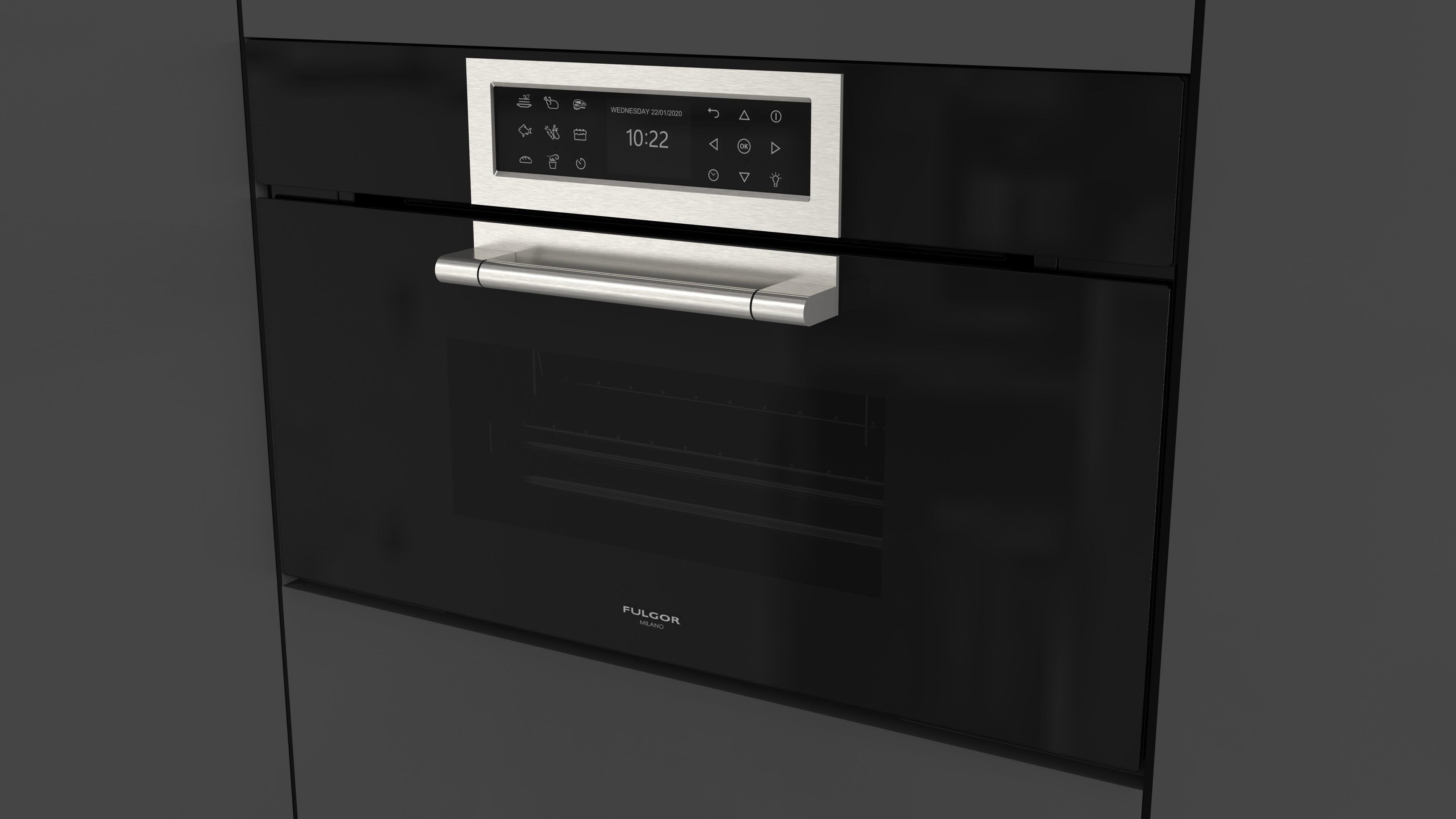 Fulgor Milano Steam Oven 75x45 - FCLSO 7510 TEM BK