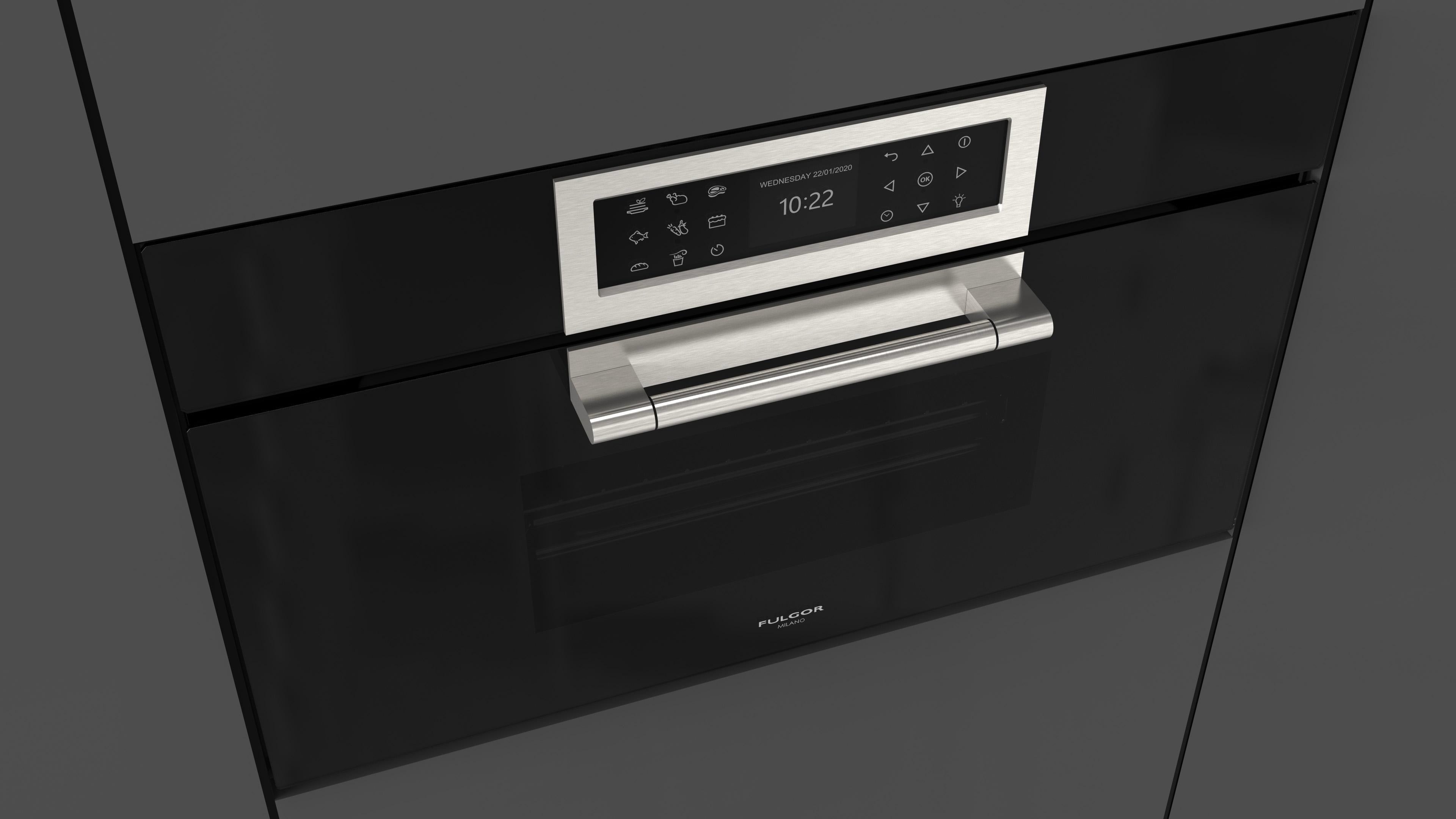 Fulgor Milano Steam Oven 75x45 - FCLSO 7510 TEM BK