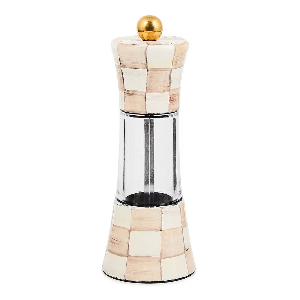 Mackenzie-Childs Mocha Check Grinder