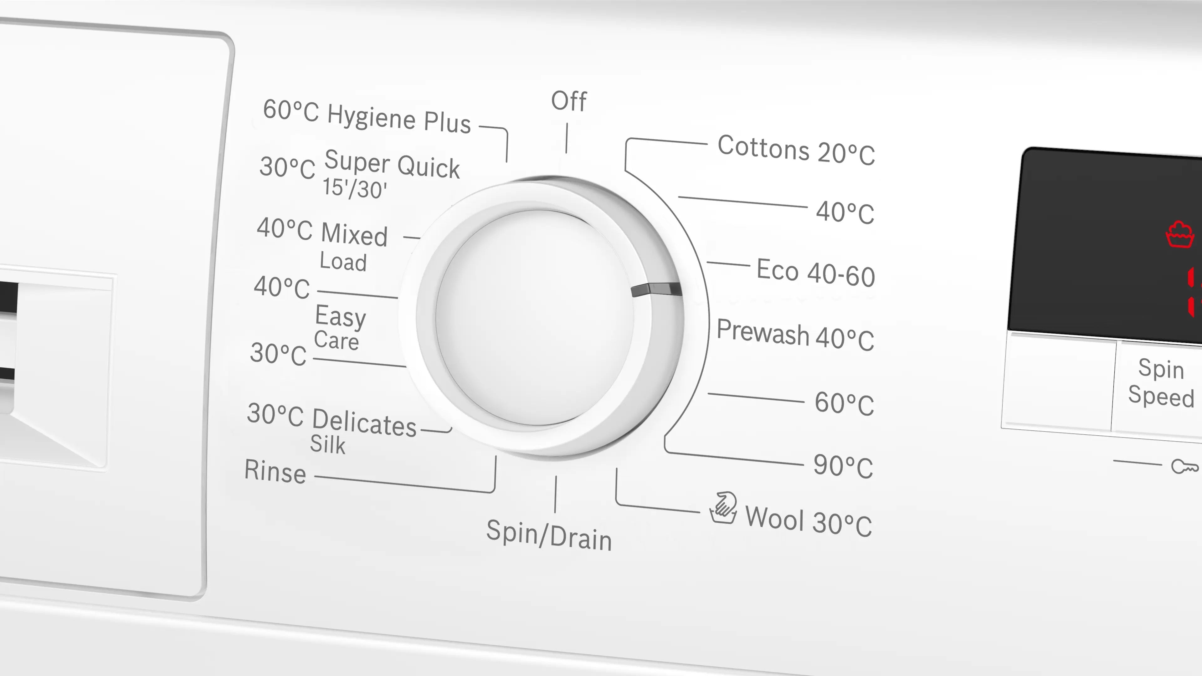 Bosch Series 2 Washing machine, front loader 8 kg max. 1400 rpm - WGE03408GB