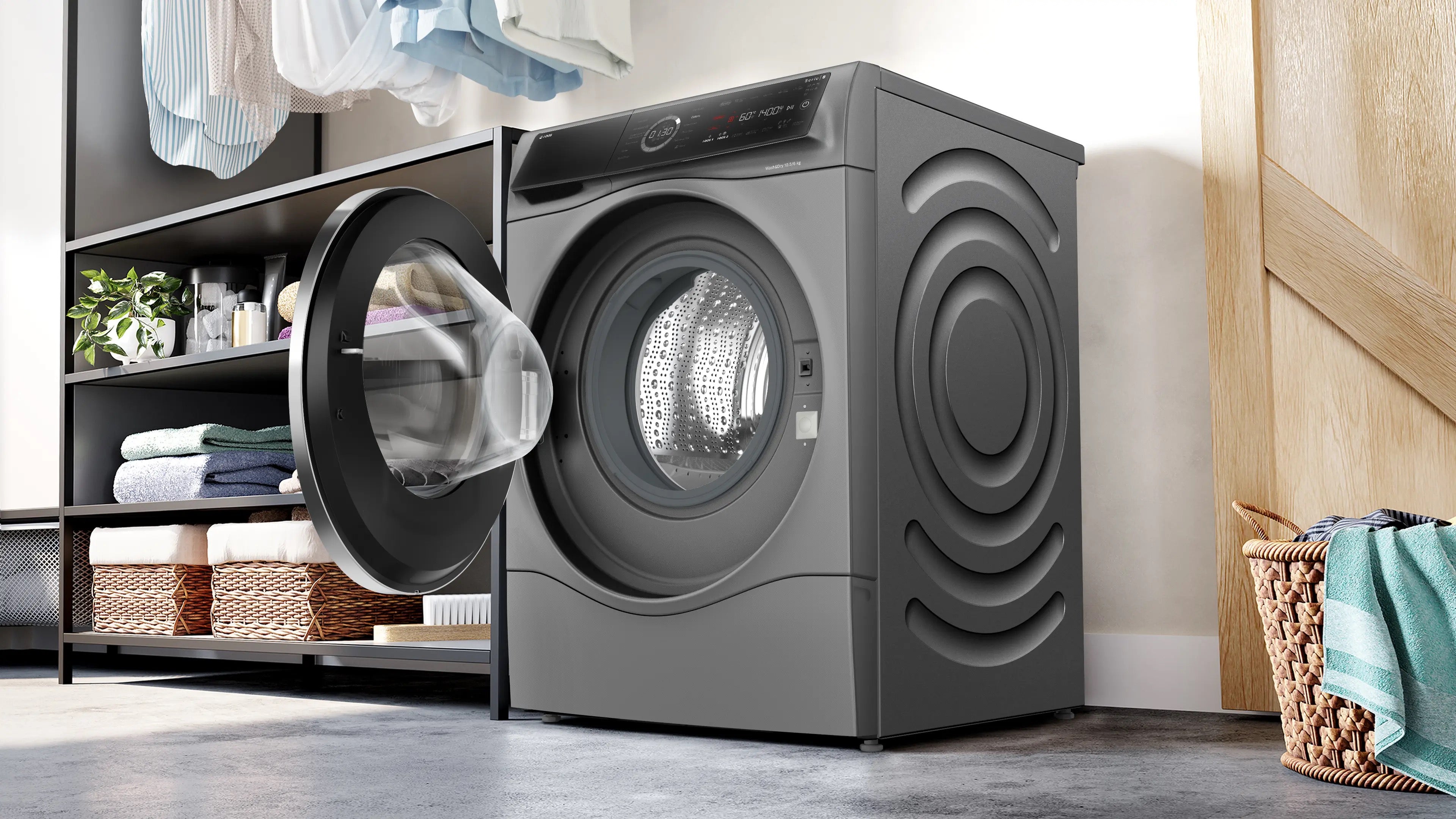 Bosch Series 8 Washer dryer 10.5/6 kg 1400 rpm - WNC254ARGB