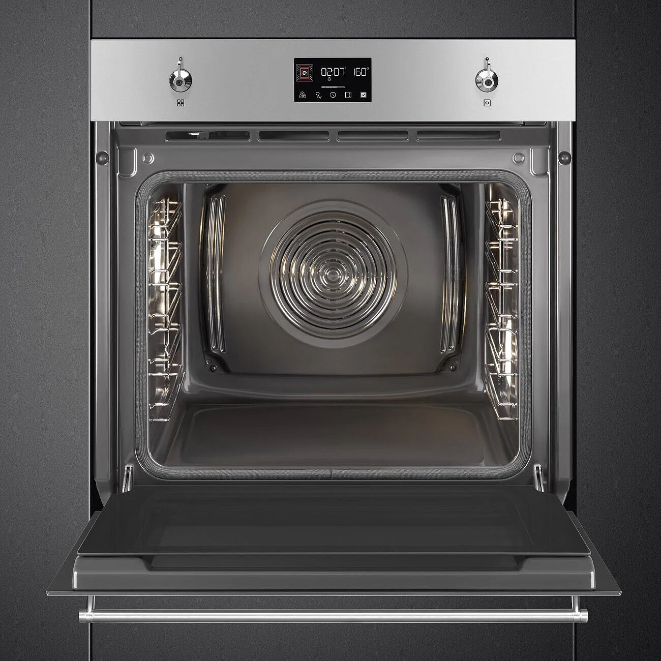 Smeg 60cm Classic Pyrolytic Single Oven in Stainless Steel