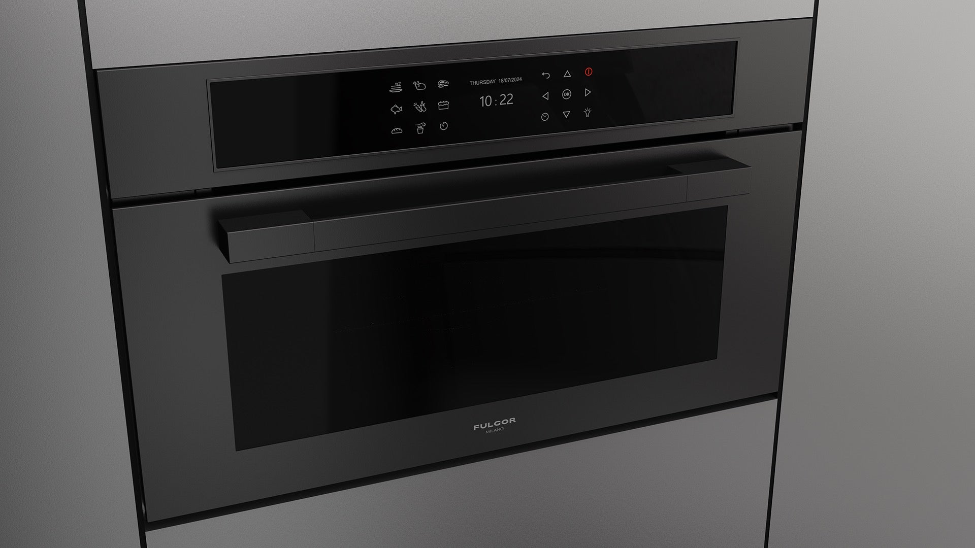Fulgor Milano Urbantech Touch Microwave Oven 75x45 - FUTCMO 7510 TEM MBK