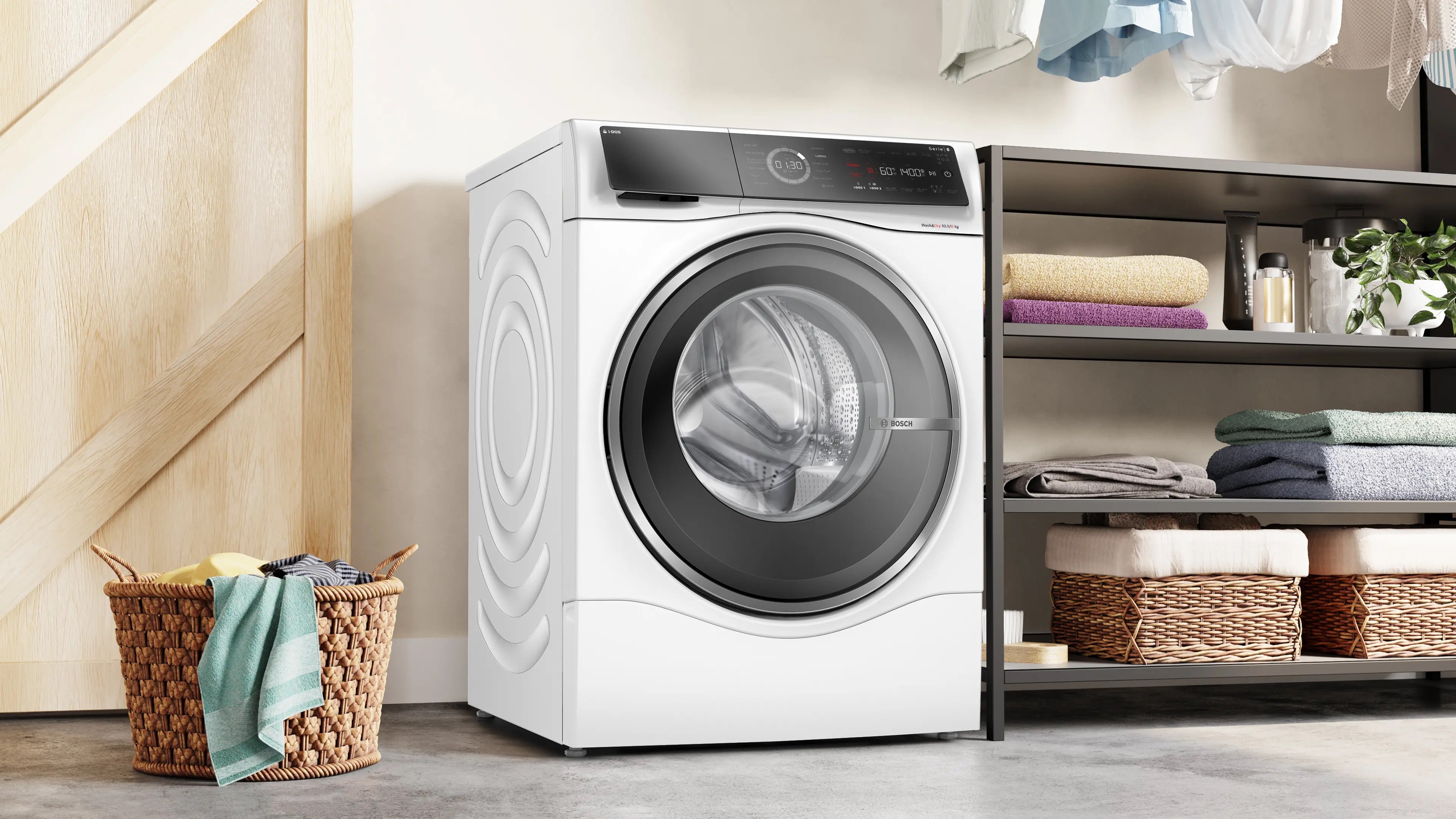 Bosch Series 8 Washer dryer 10.5/6 kg max. 1400 rpm - WNC25410GB