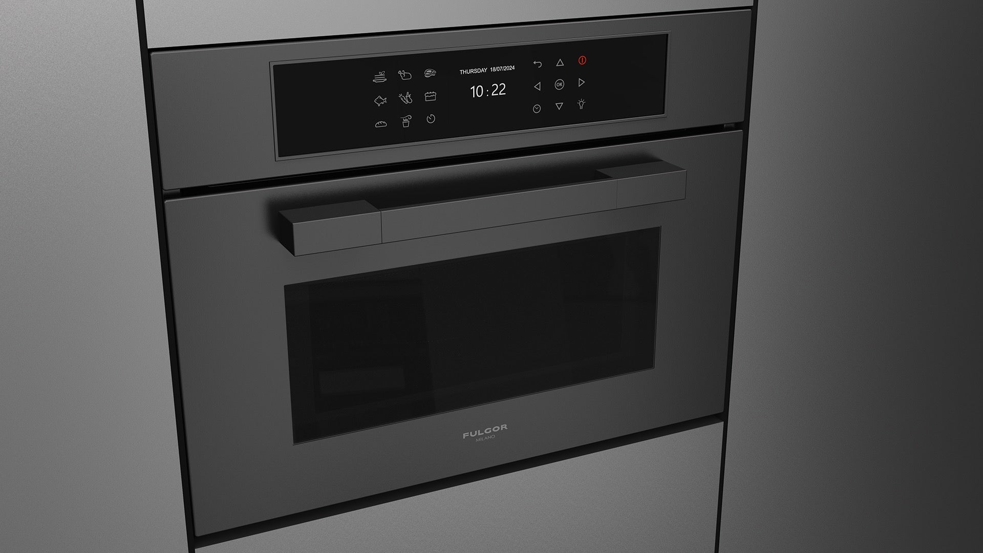 Fulgor Milano Urbantech Touch Microwave Combi Oven 60x45 - FUTMO 4510 TEM MBK