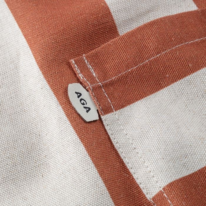 AGA Driftwood Brown Stripe Apron