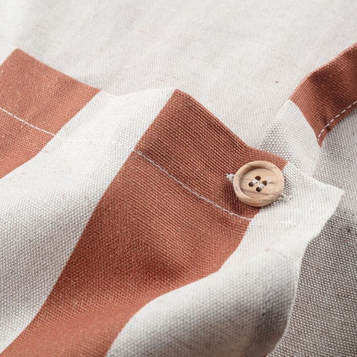 AGA Driftwood Brown Stripe Apron