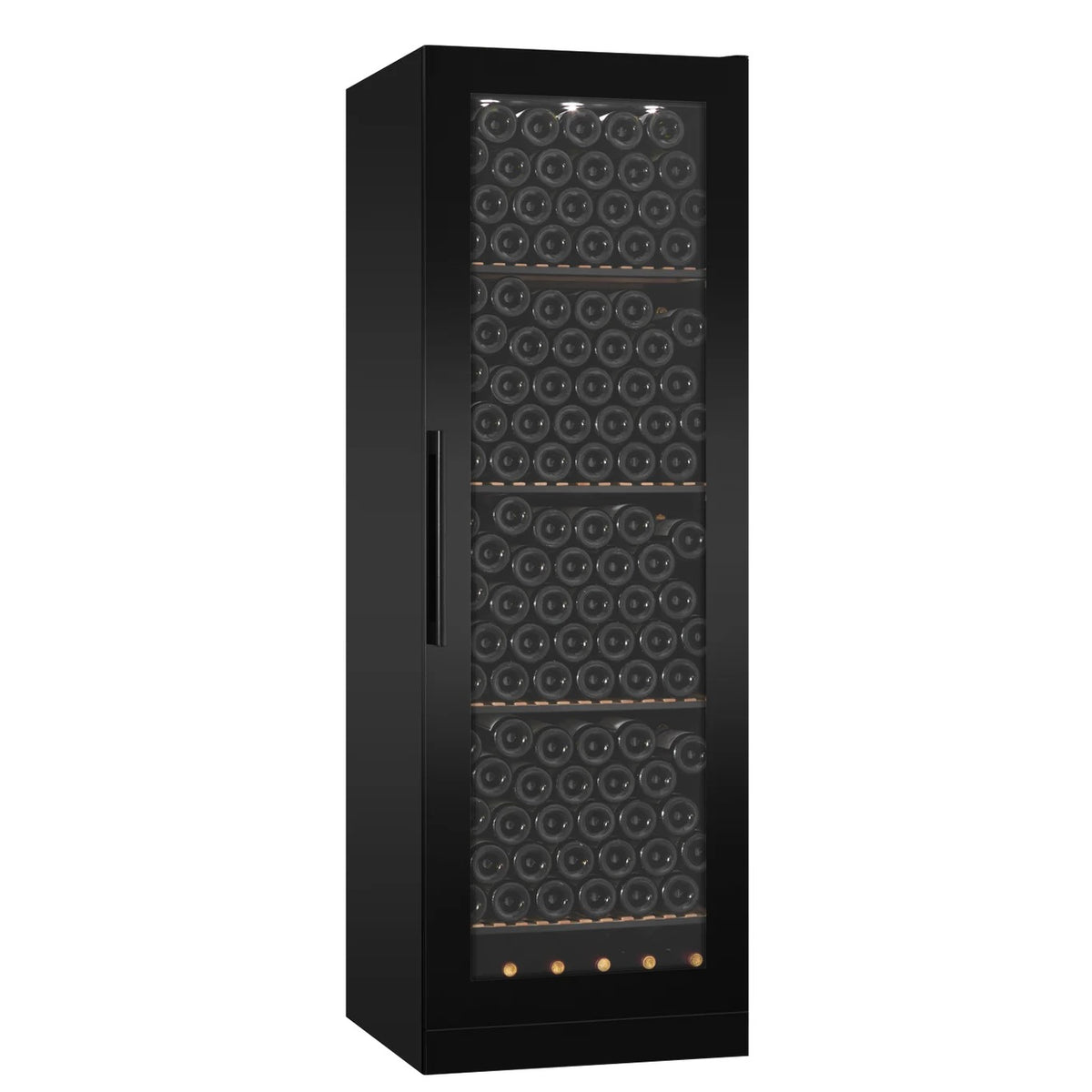 MQuvee Wine Cabinet - WineStore 215 Full Glass Black