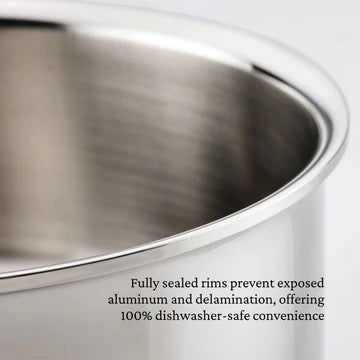 Hestan ProBond Luxe Stainless Steel Sauteuse Braiser & Lid - 26cm