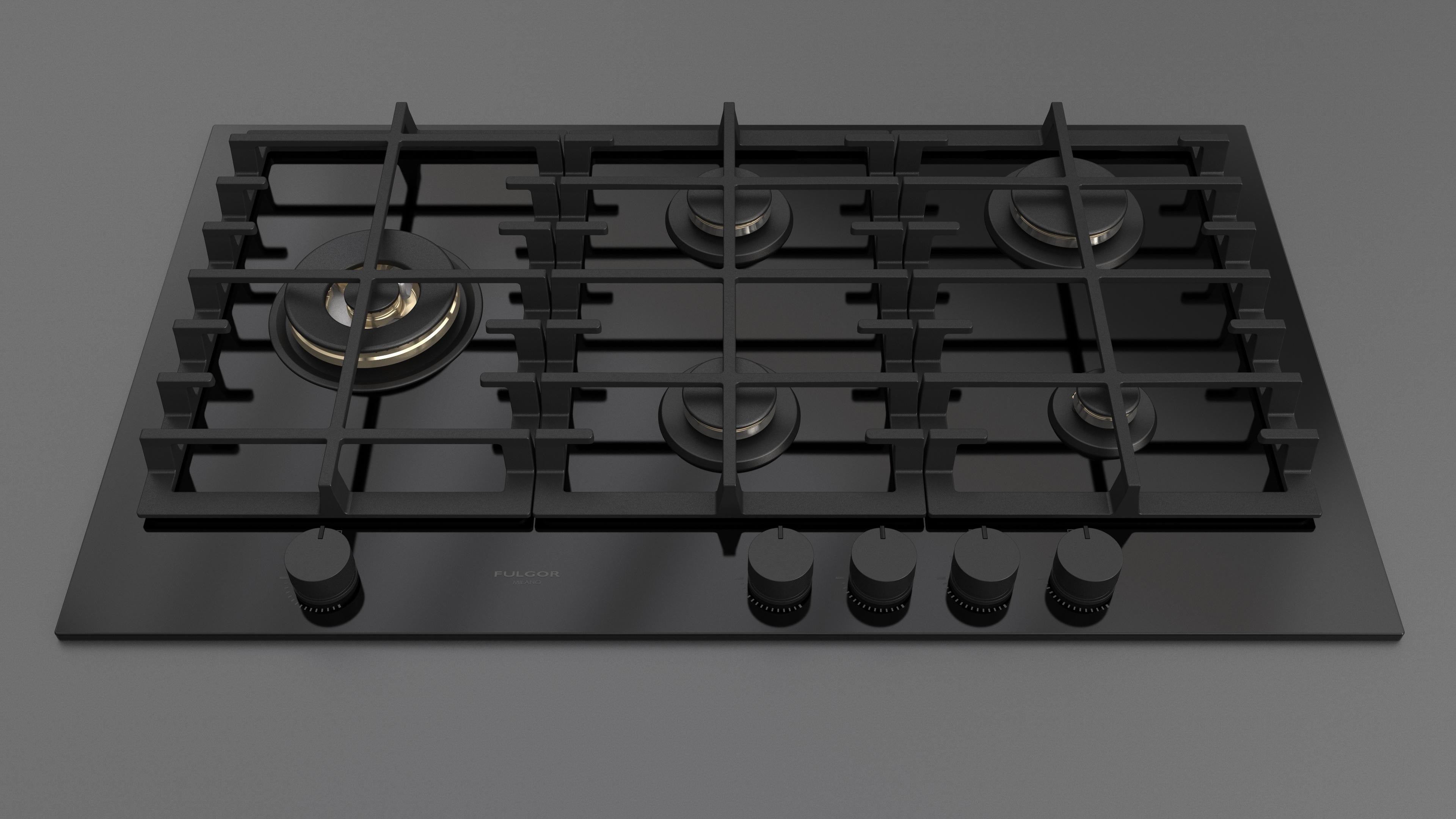 Fulgor Milano 90 Gas Hob - FPH 905 G WK BKG