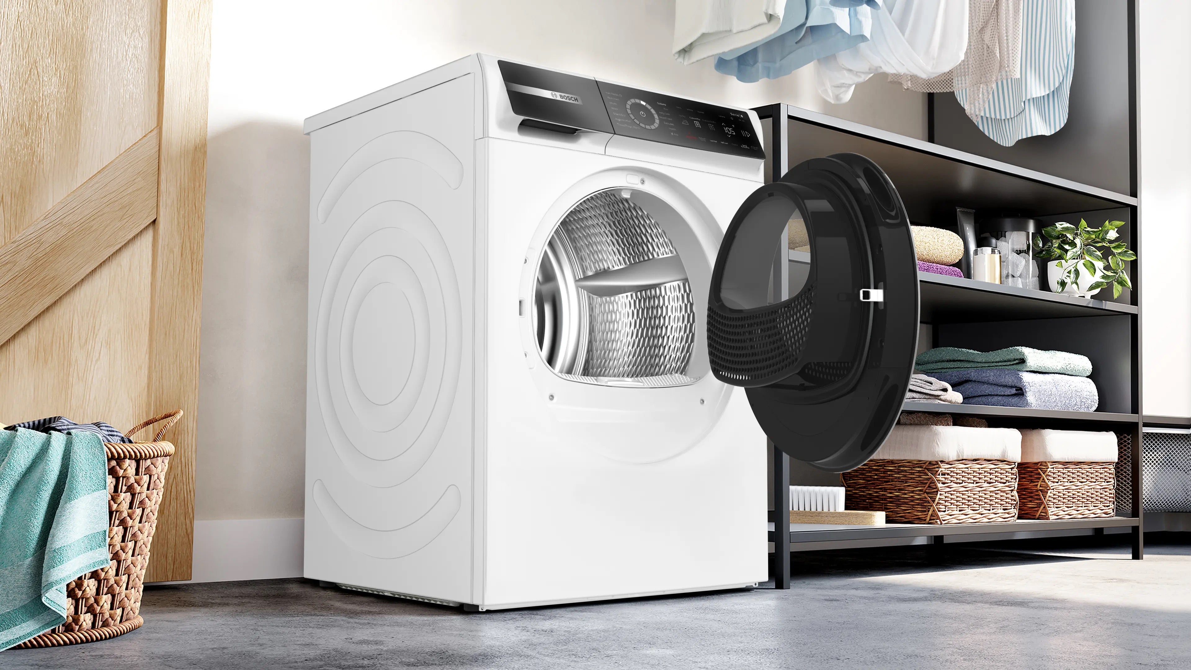 Bosch Series 8 Heat pump tumble dryer 9 kg - WRB247C9GB