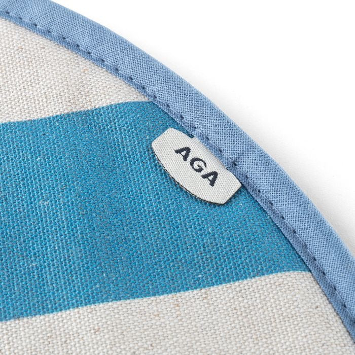 AGA Marina Blue Stripe Chefs' Pad