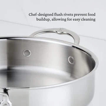 Hestan ProBond Luxe Stainless Steel Sauteuse Braiser & Lid - 26cm