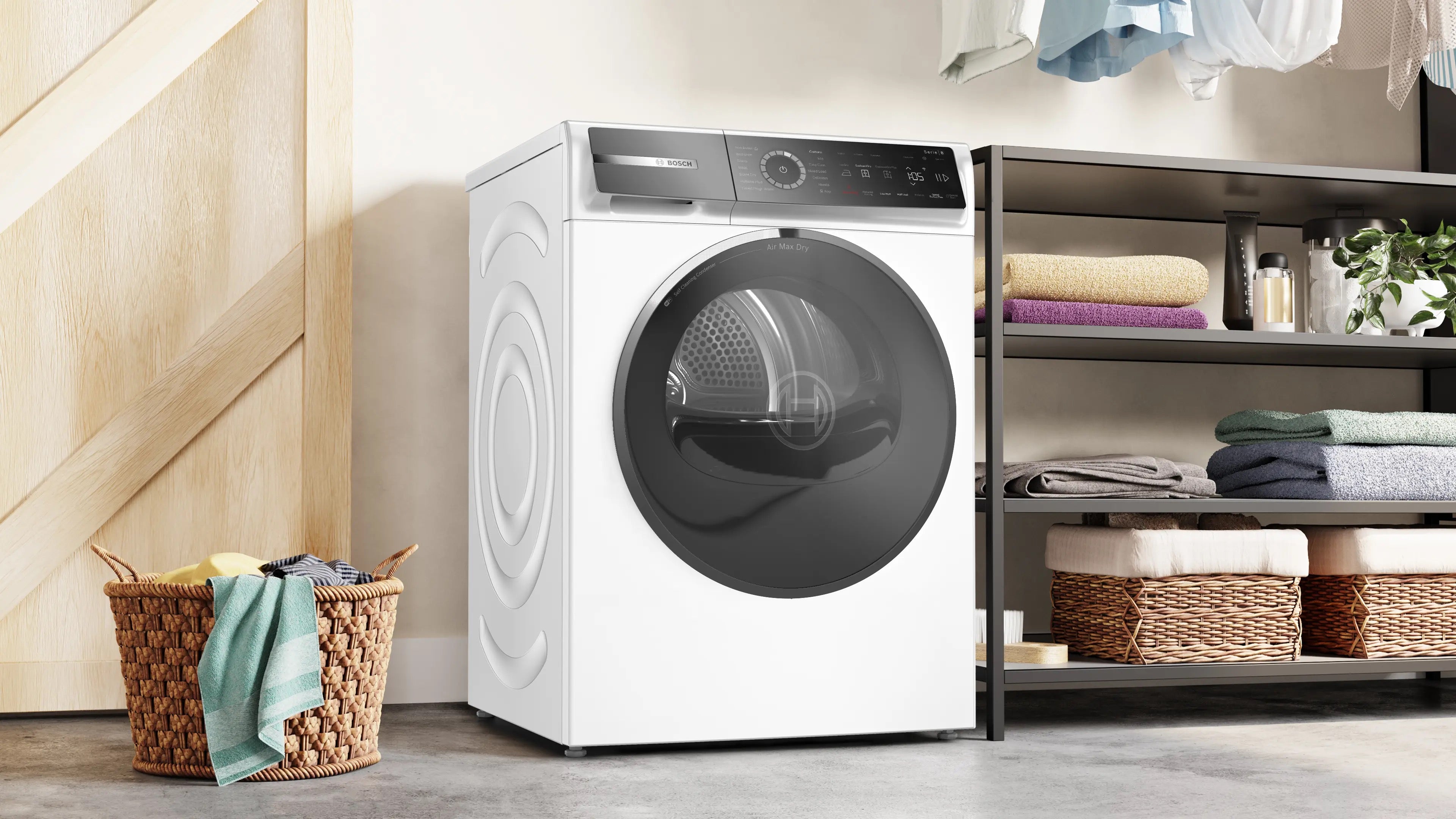 Bosch Series 8 Heat pump tumble dryer 9 kg - WRB247C9GB