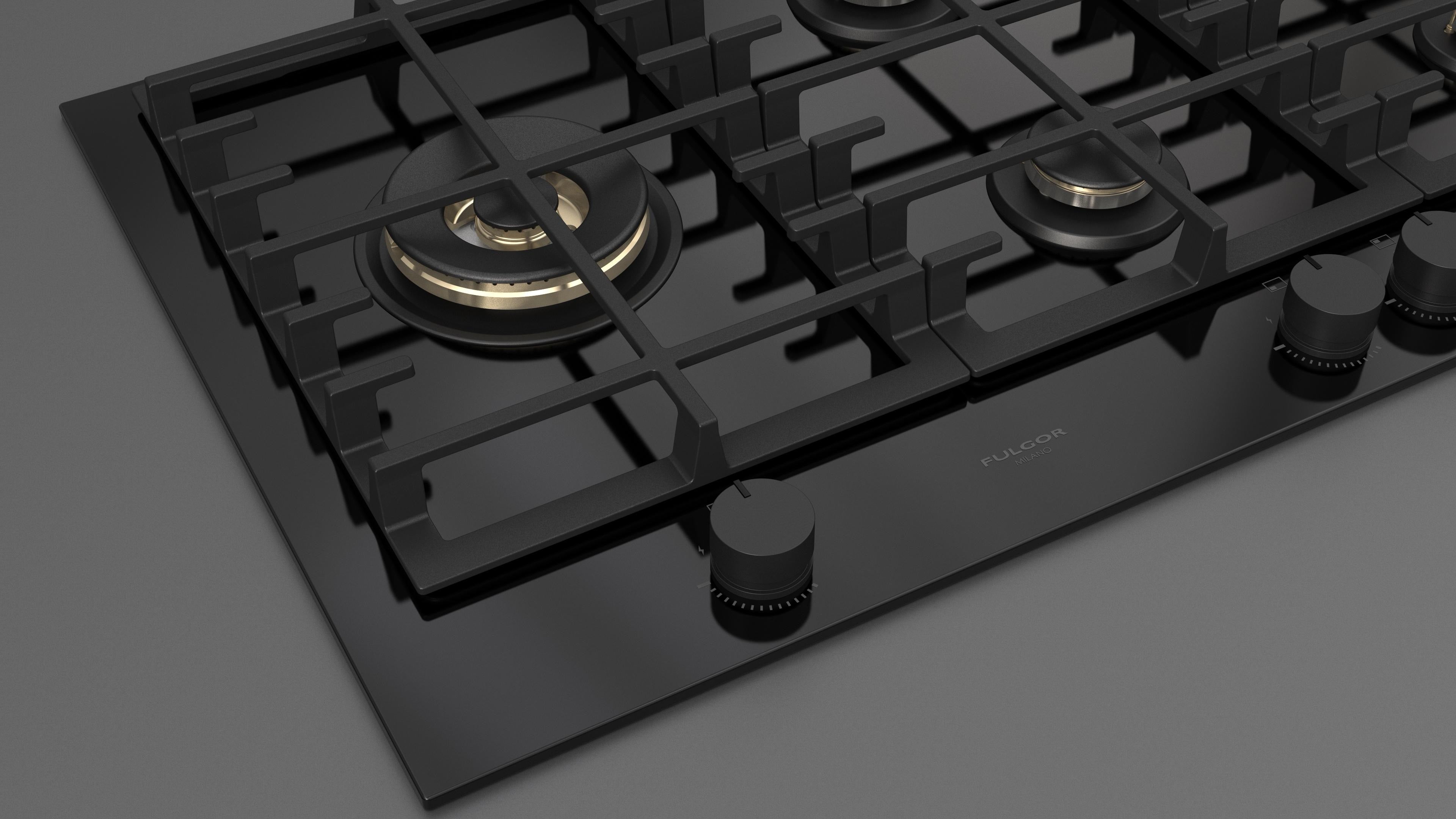 Fulgor Milano 90 Gas Hob - FPH 905 G WK BKG