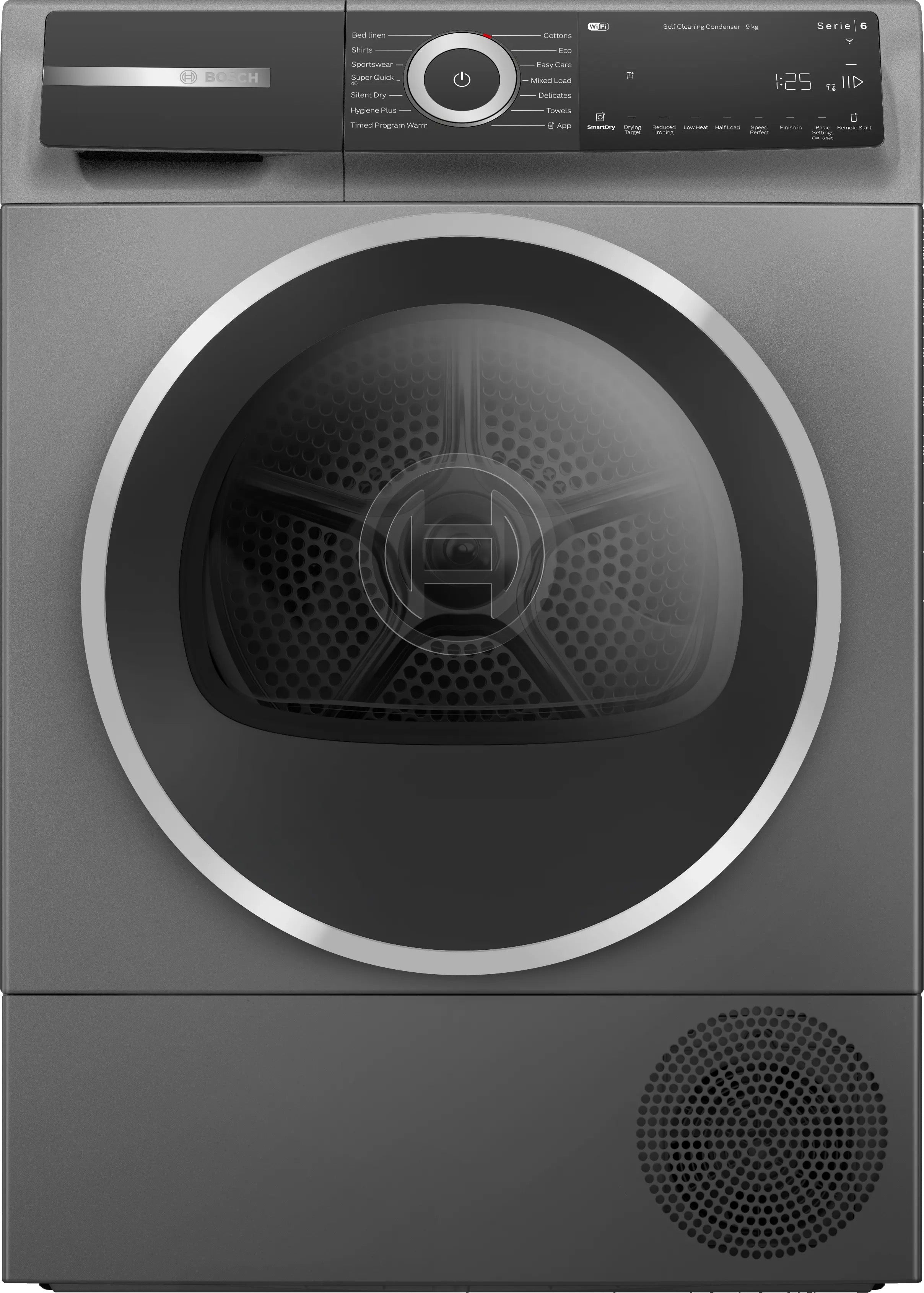 Bosch Series 6 Heat pump tumble dryer 9 kg Cast iron grey - WQH246DRGB