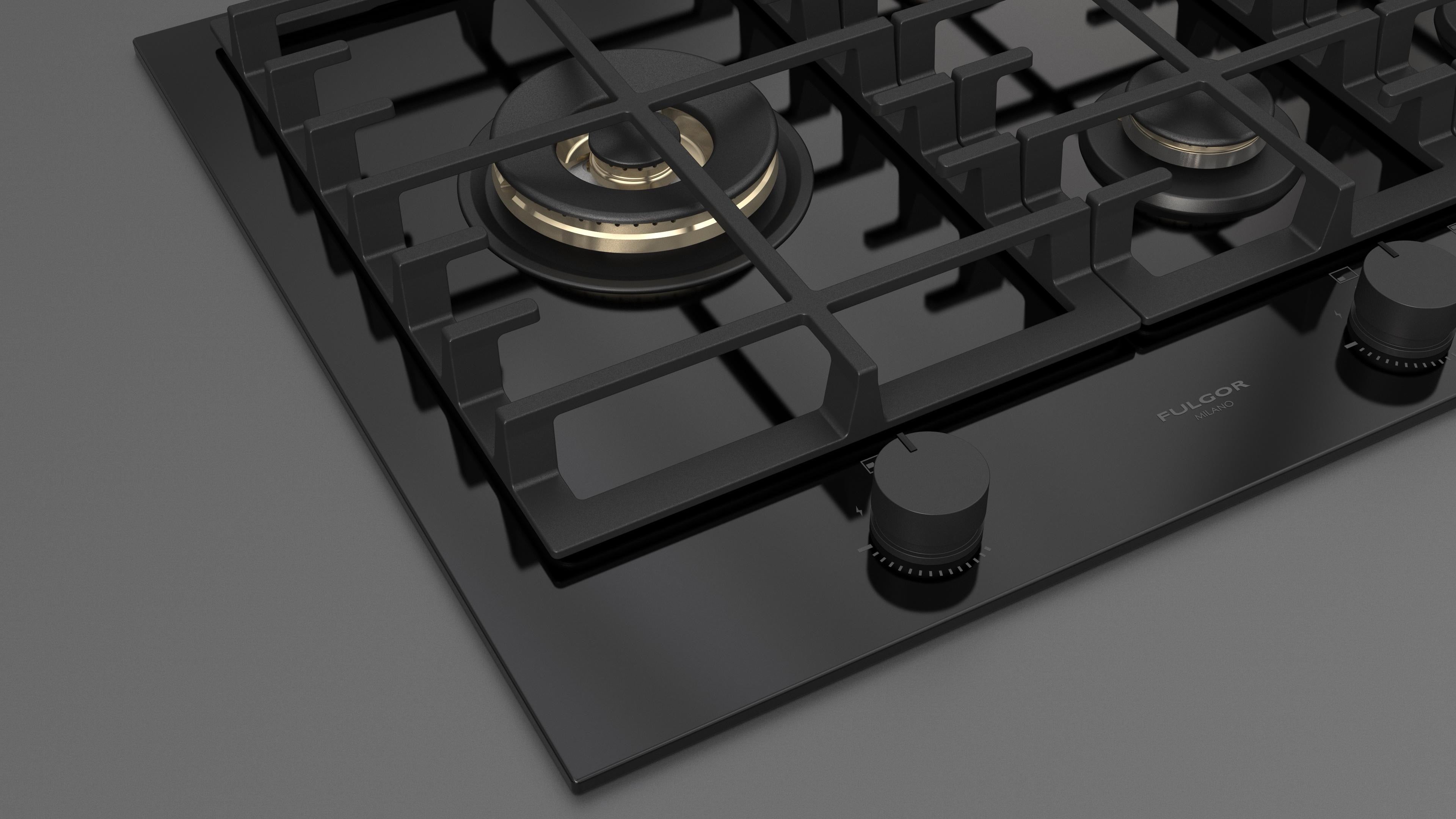 Fulgor Milano 75 Gas Hob - FPH 755 G WK BKG