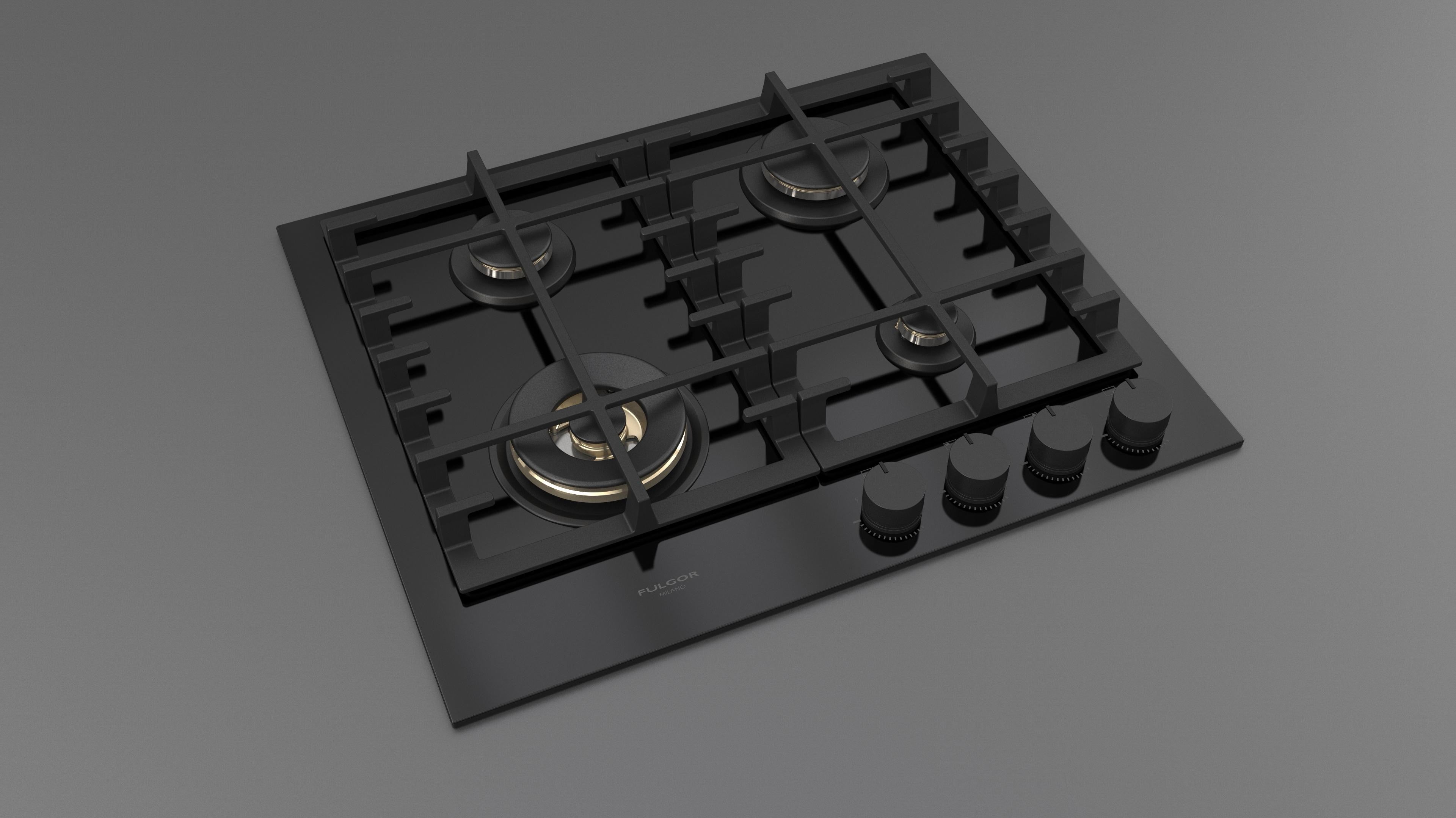 Fulgor Milano 60 Gas Hob - FPH 604 G WK BKG