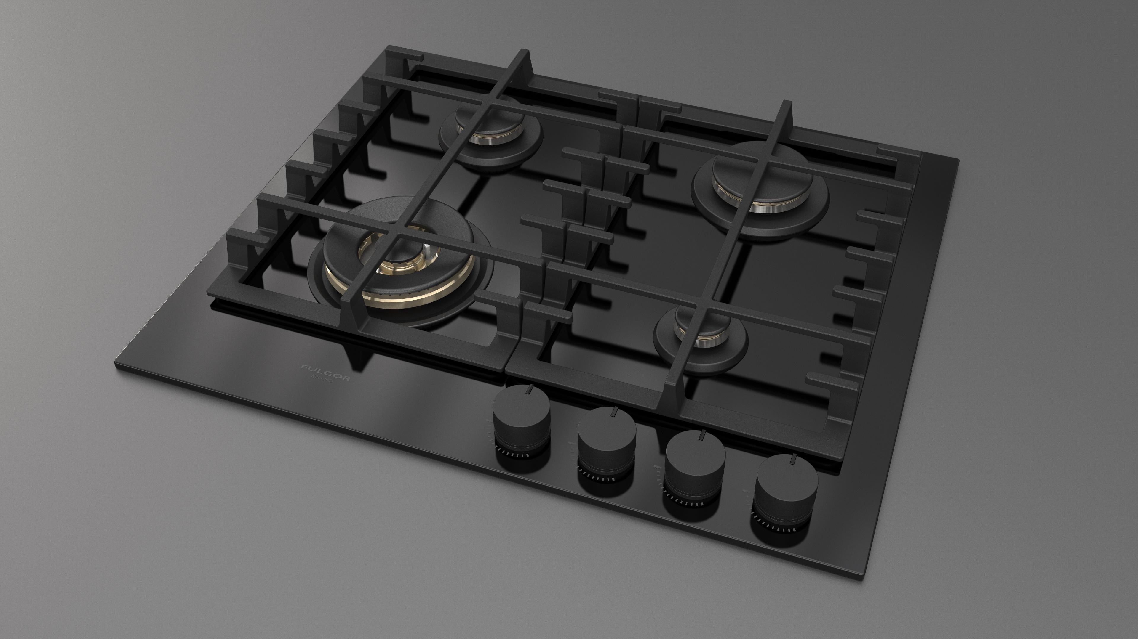 Fulgor Milano 60 Gas Hob - FPH 604 G WK BKG
