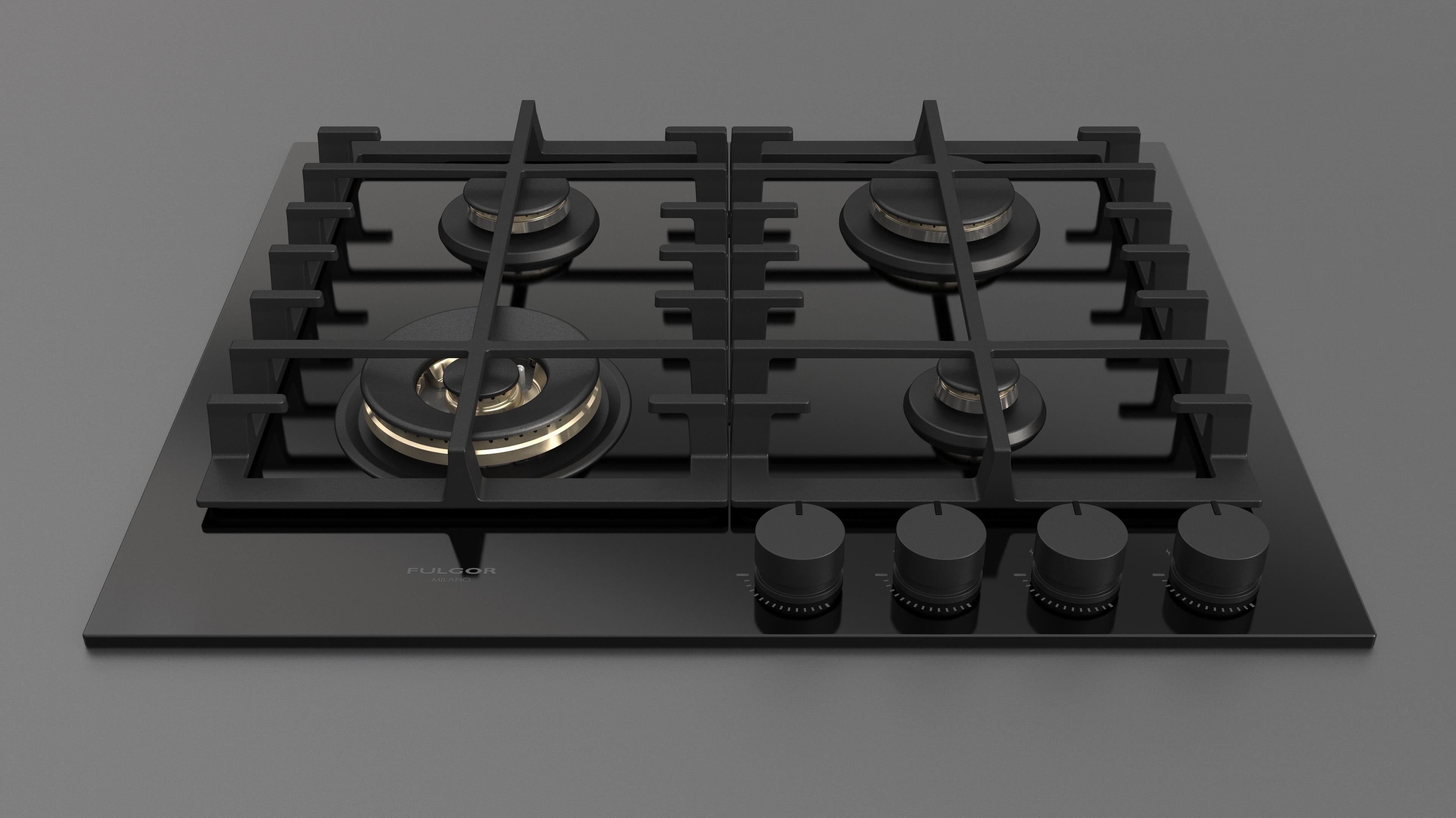 Fulgor Milano 60 Gas Hob - FPH 604 G WK BKG