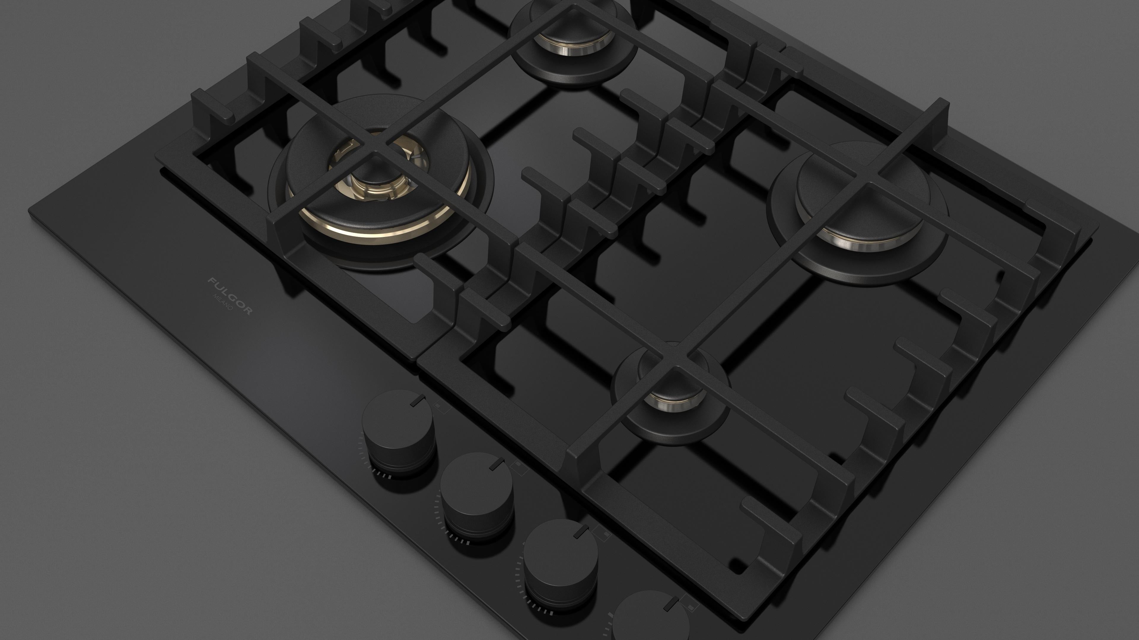 Fulgor Milano 60 Gas Hob - FPH 604 G WK BKG