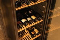 MQuvee Wine Cabinet - WineStore 215 Full Glass Black