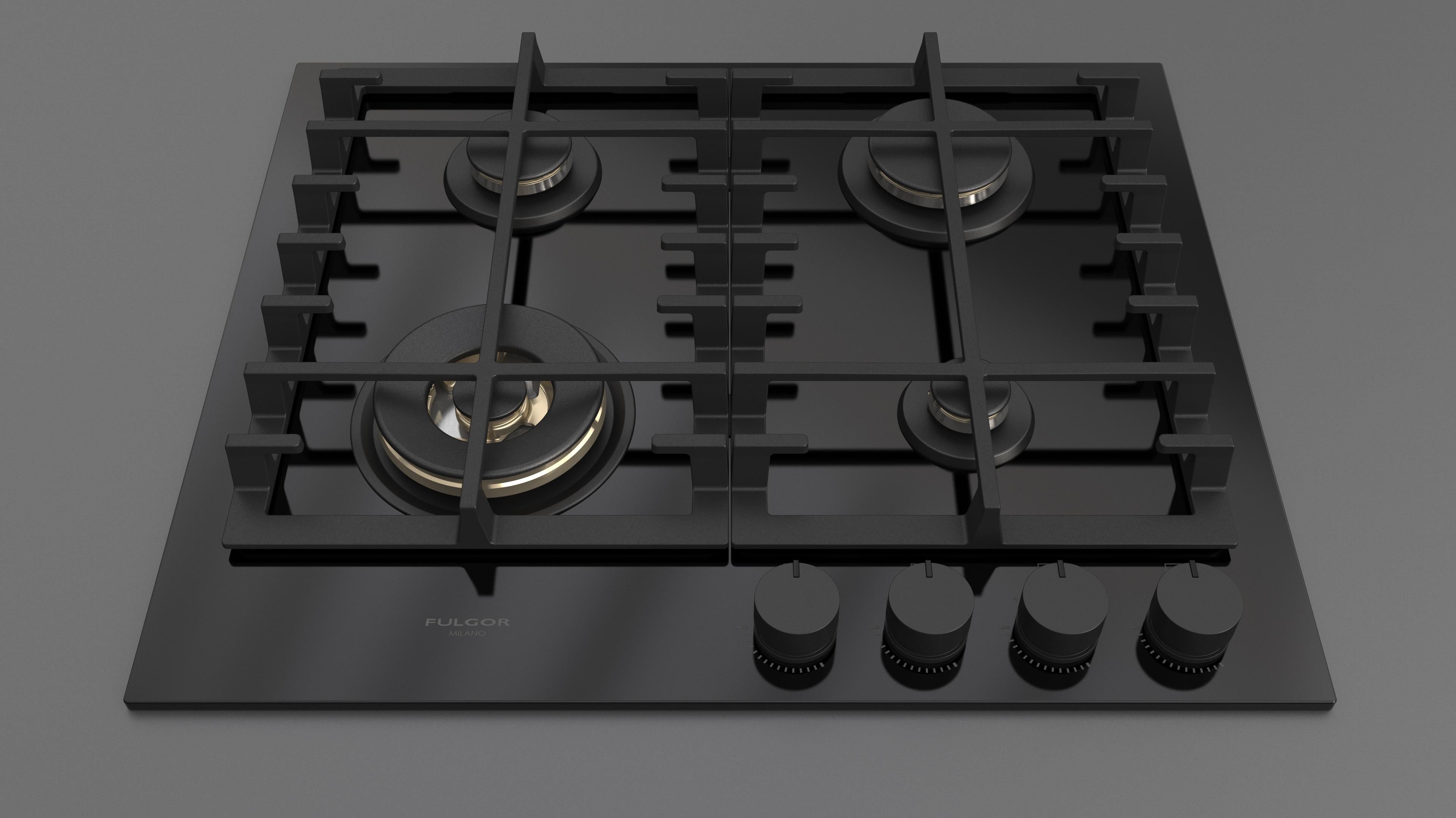 Fulgor Milano 60 Gas Hob - FPH 604 G WK BKG