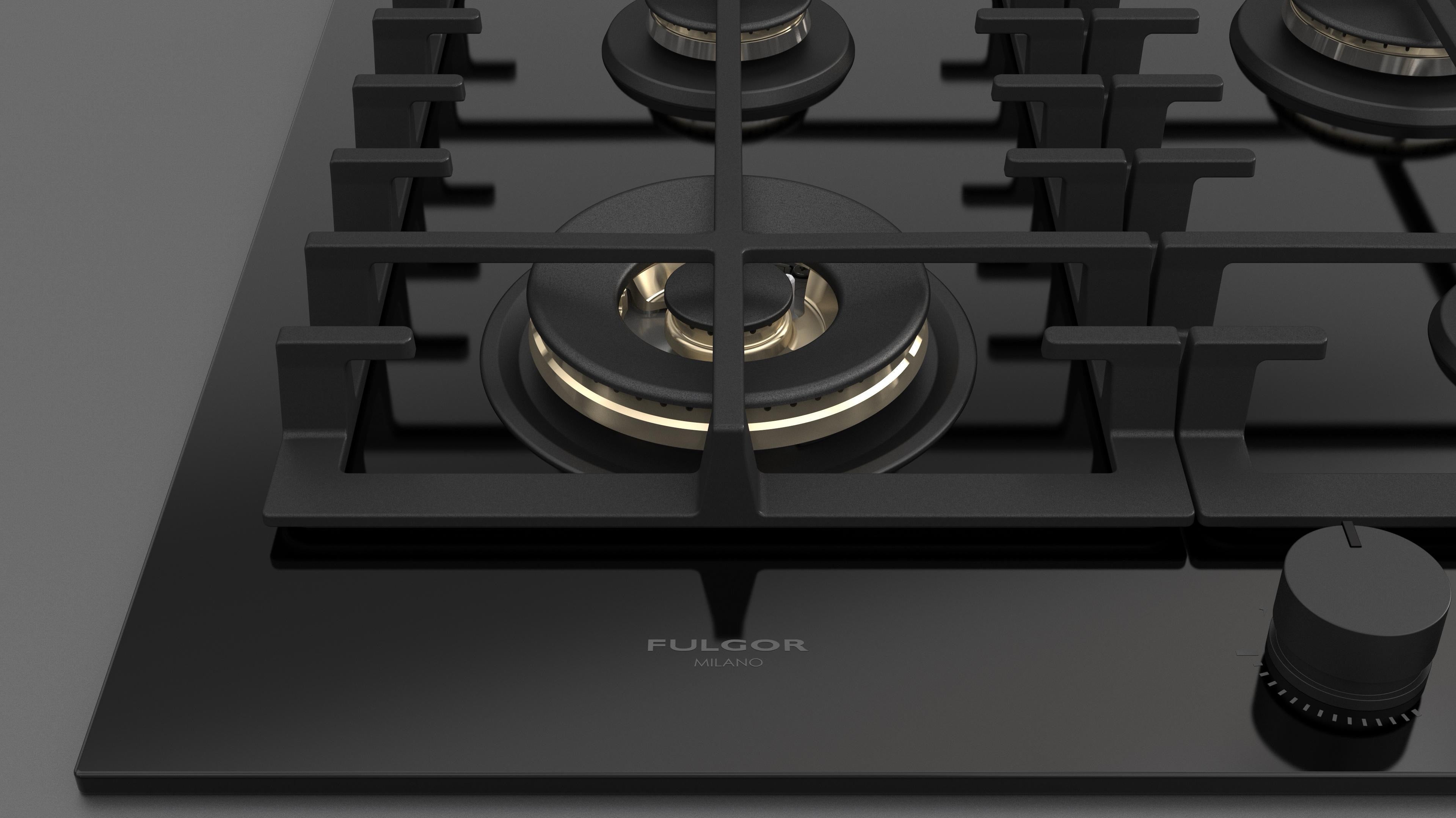 Fulgor Milano 60 Gas Hob - FPH 604 G WK BKG
