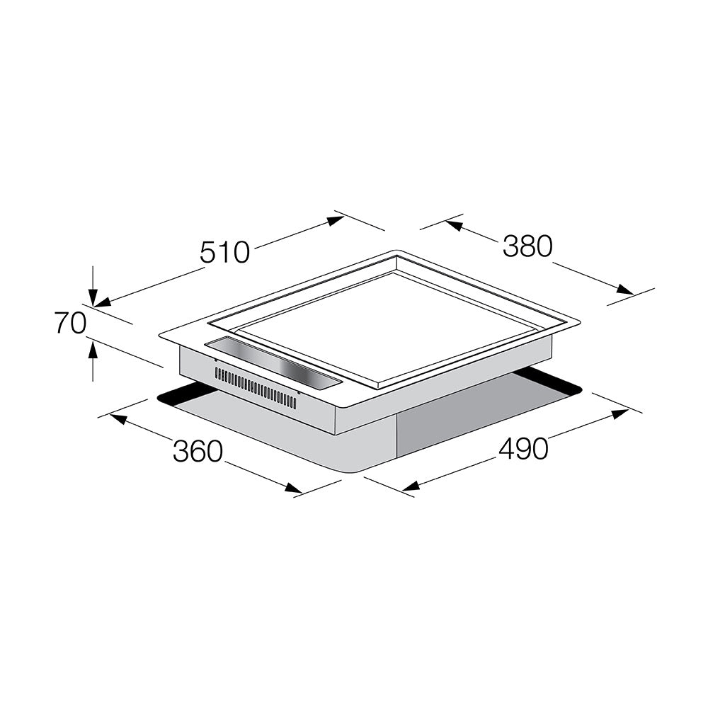 Fulgor Milano Teppan Yaki Combiset 40 Hob - CPH 402 ID TY TC X/2