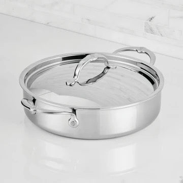 Hestan ProBond Luxe Stainless Steel Sauteuse Braiser & Lid - 26cm