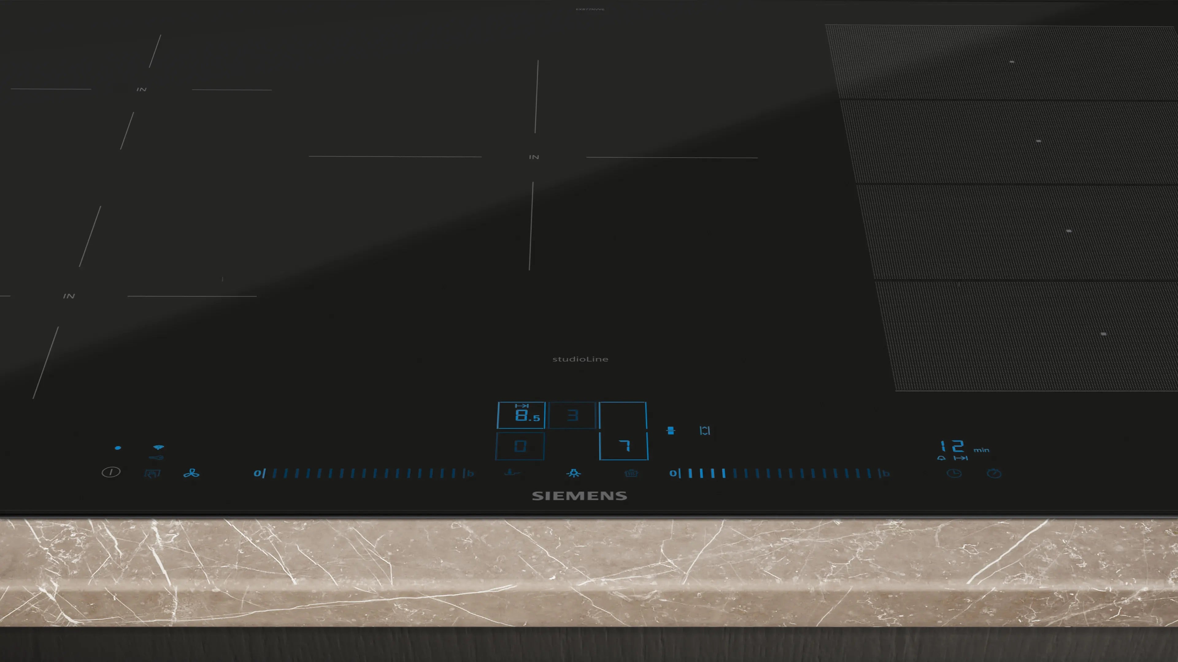 Siemens iQ700 Induction hob 80 cm surface mount with frame - EX870NVV6E