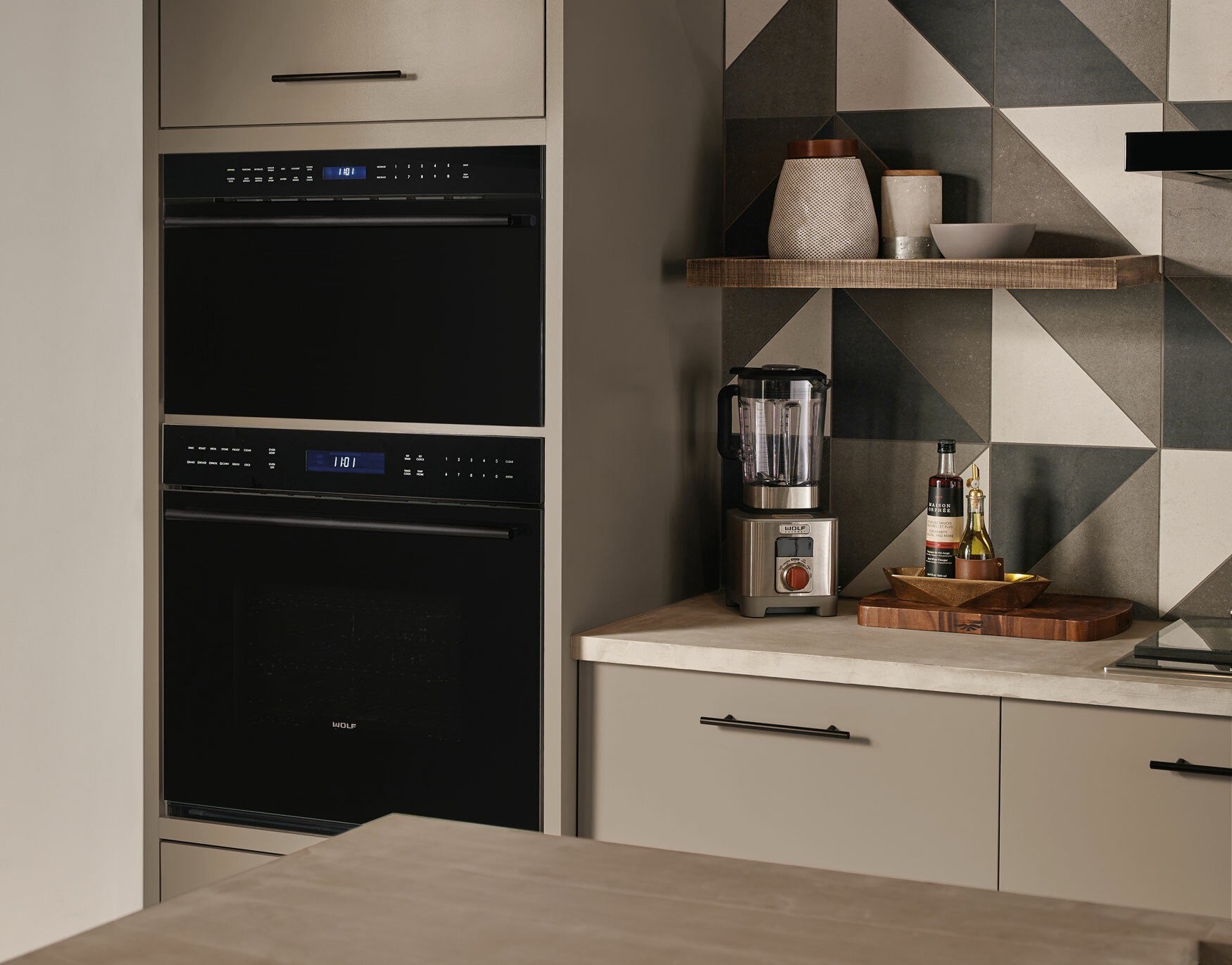 Wolf M Series Contemporary Black Glass Single Oven ICBSO3050CM/B