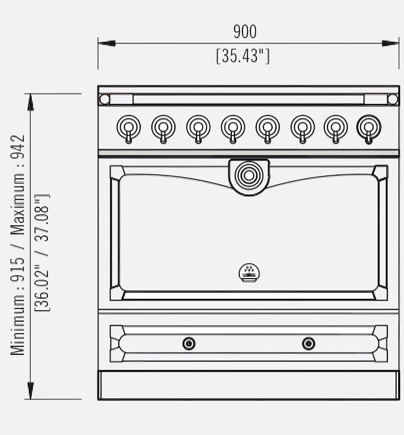 La Cornue Cornufé 90 Albertine Induction Range Cooker