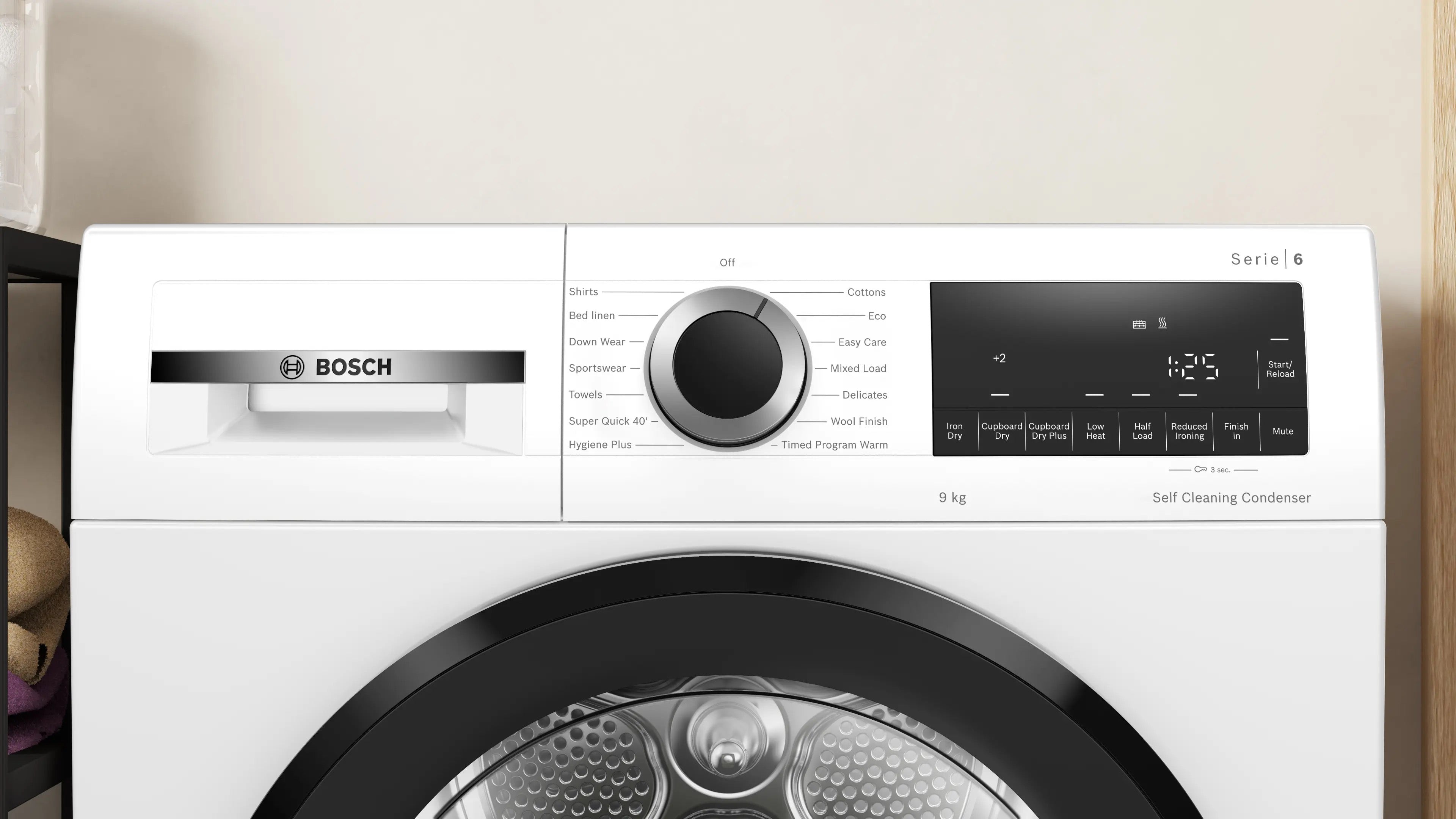 Bosch Series 6 Heat pump tumble dryer 9 kg - WQG24502GB